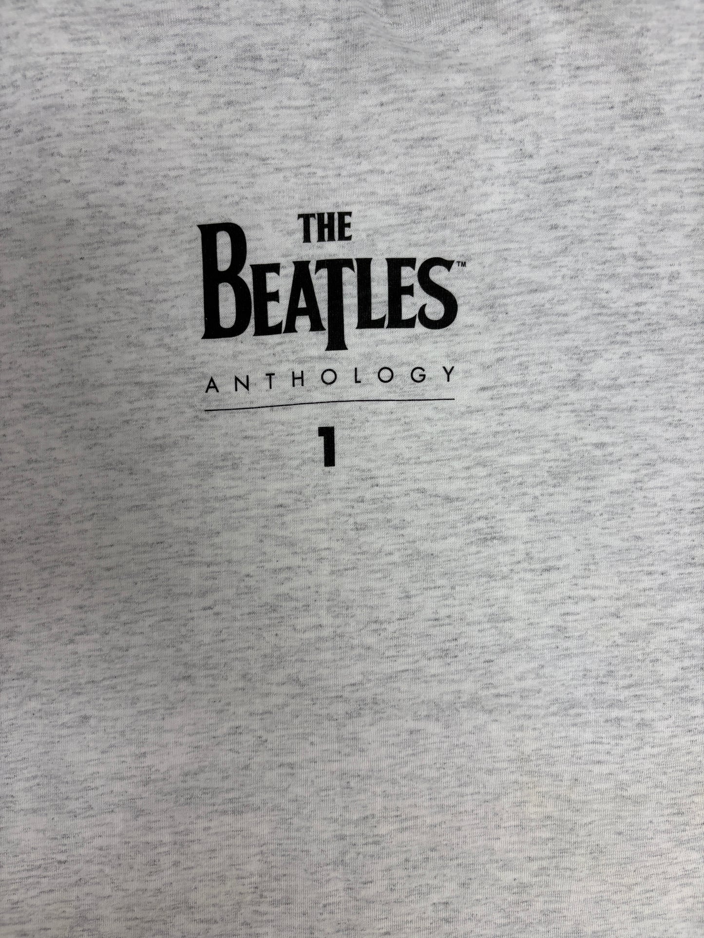 The Beatles Anthology 1 Graphic Tee | Size X-Large | Vintage 1990s Rock Band Music Grey T-Shirt |