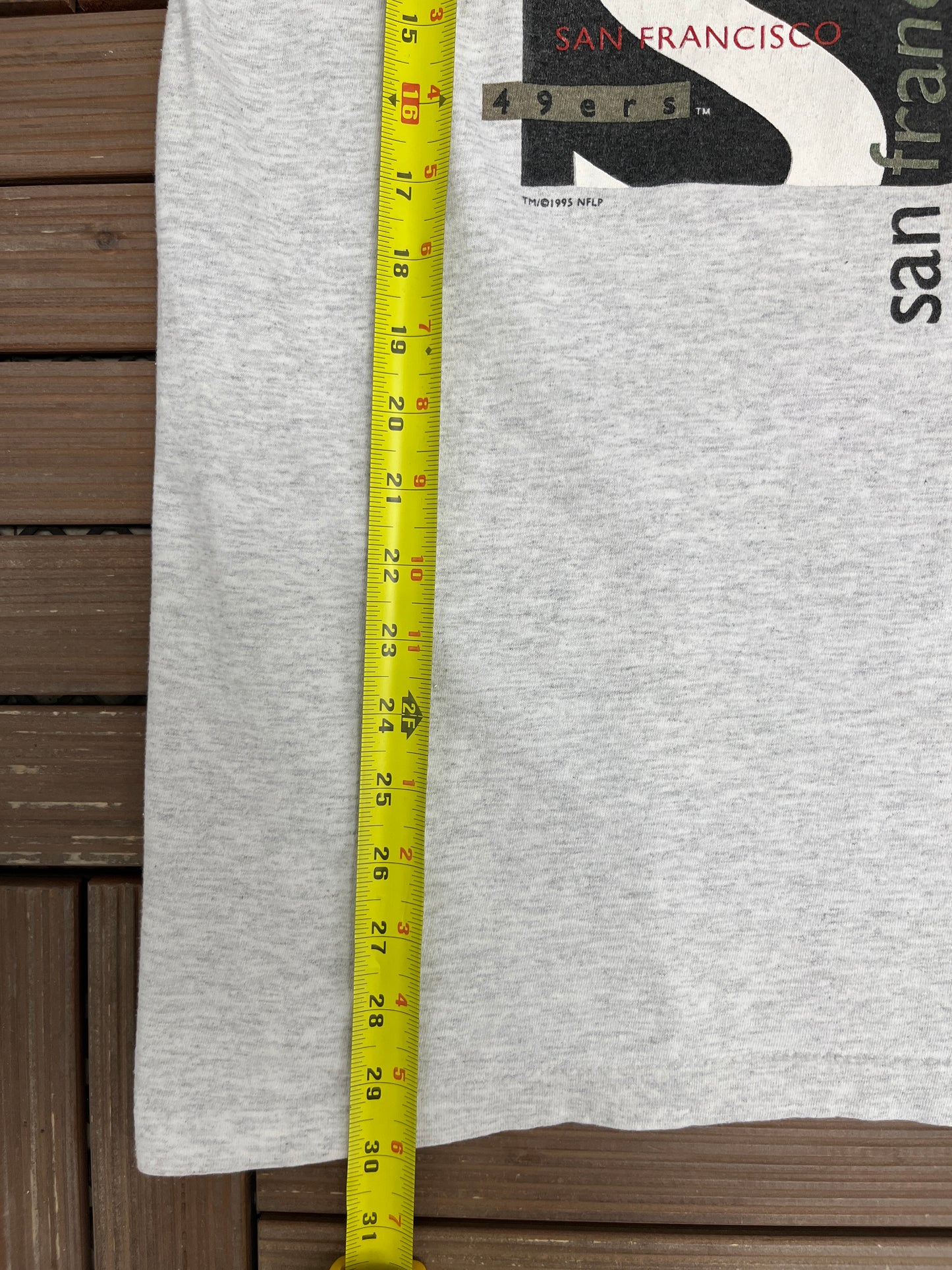 San Francisco 49ers Graphic Tee | Size X-Large | Vintage 1990s NFL Football Grey T-Shirt |