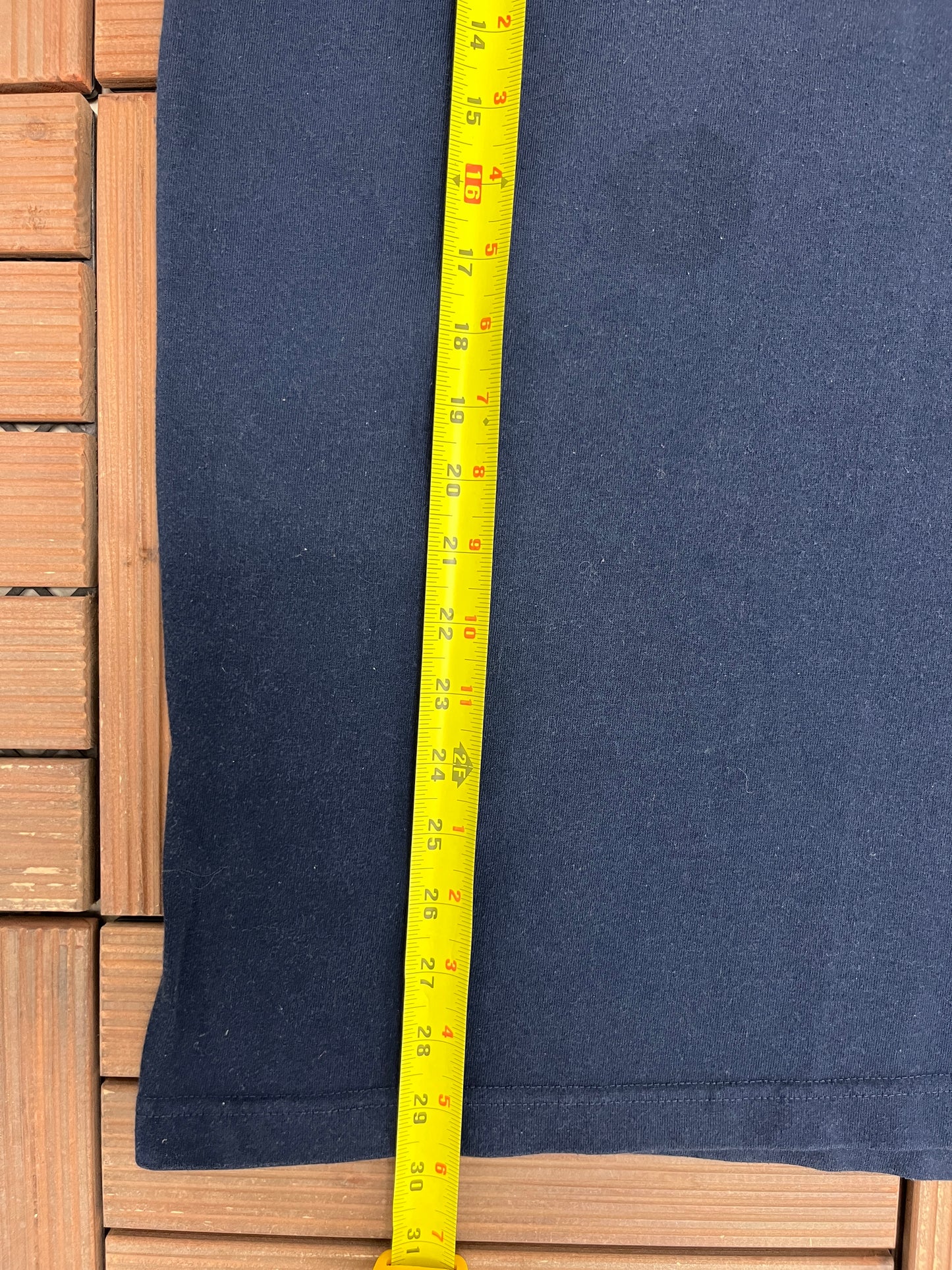 Royal Box Yacht Club Graphic Tee | Size Small | Vintage 2000s Promotional Blue Long Sleeve T-Shirt |