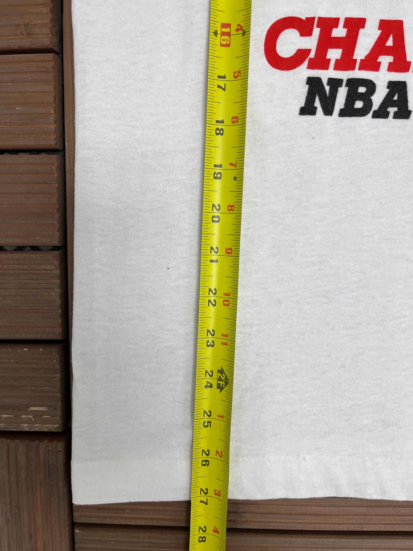 Detroit Pistons NBA Finals 1988 Graphic Tee | Size Large | Vintage 1990s NBA Basketball White T-Shirt |