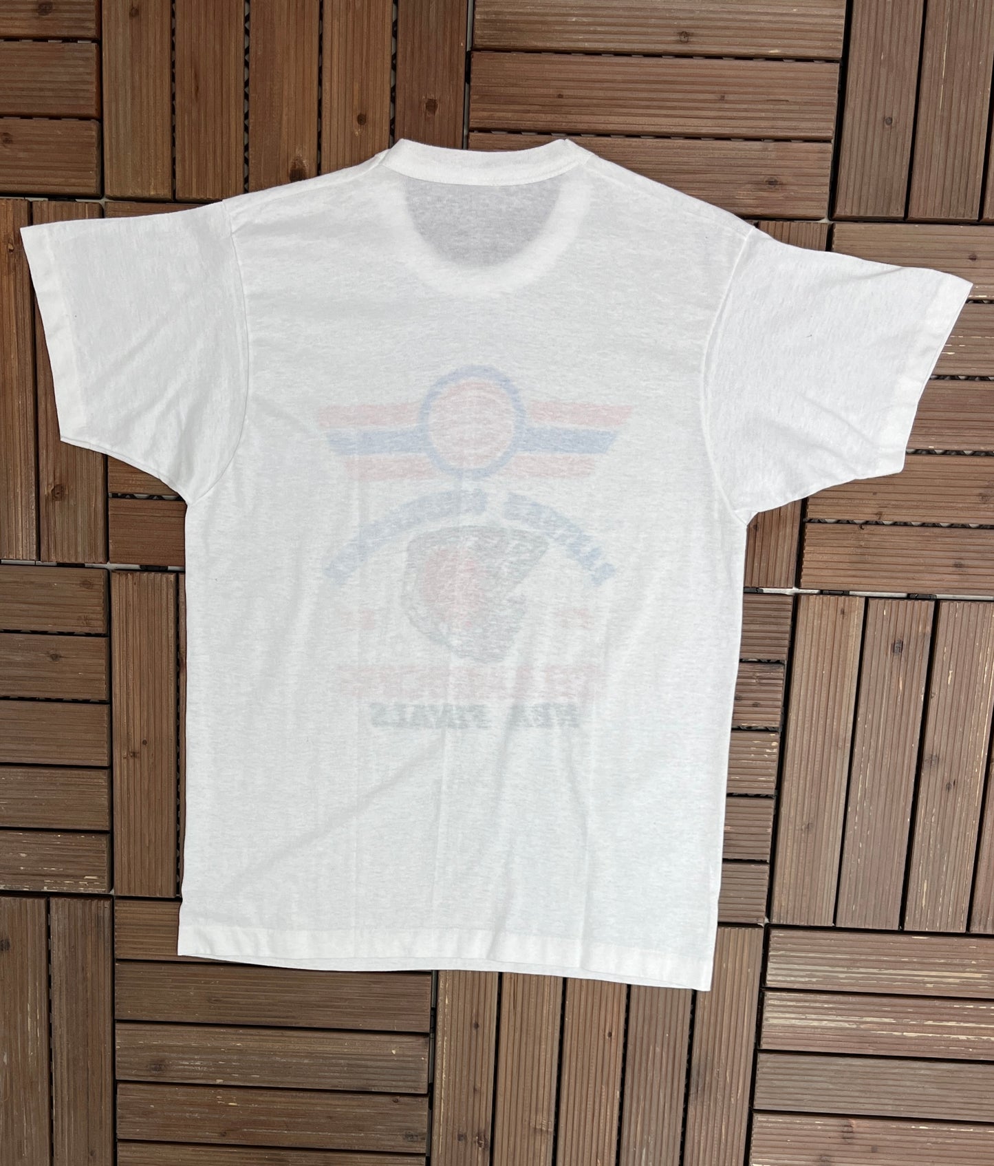 Detroit Pistons NBA Finals 1988 Graphic Tee | Size Large | Vintage 1990s NBA Basketball White T-Shirt |