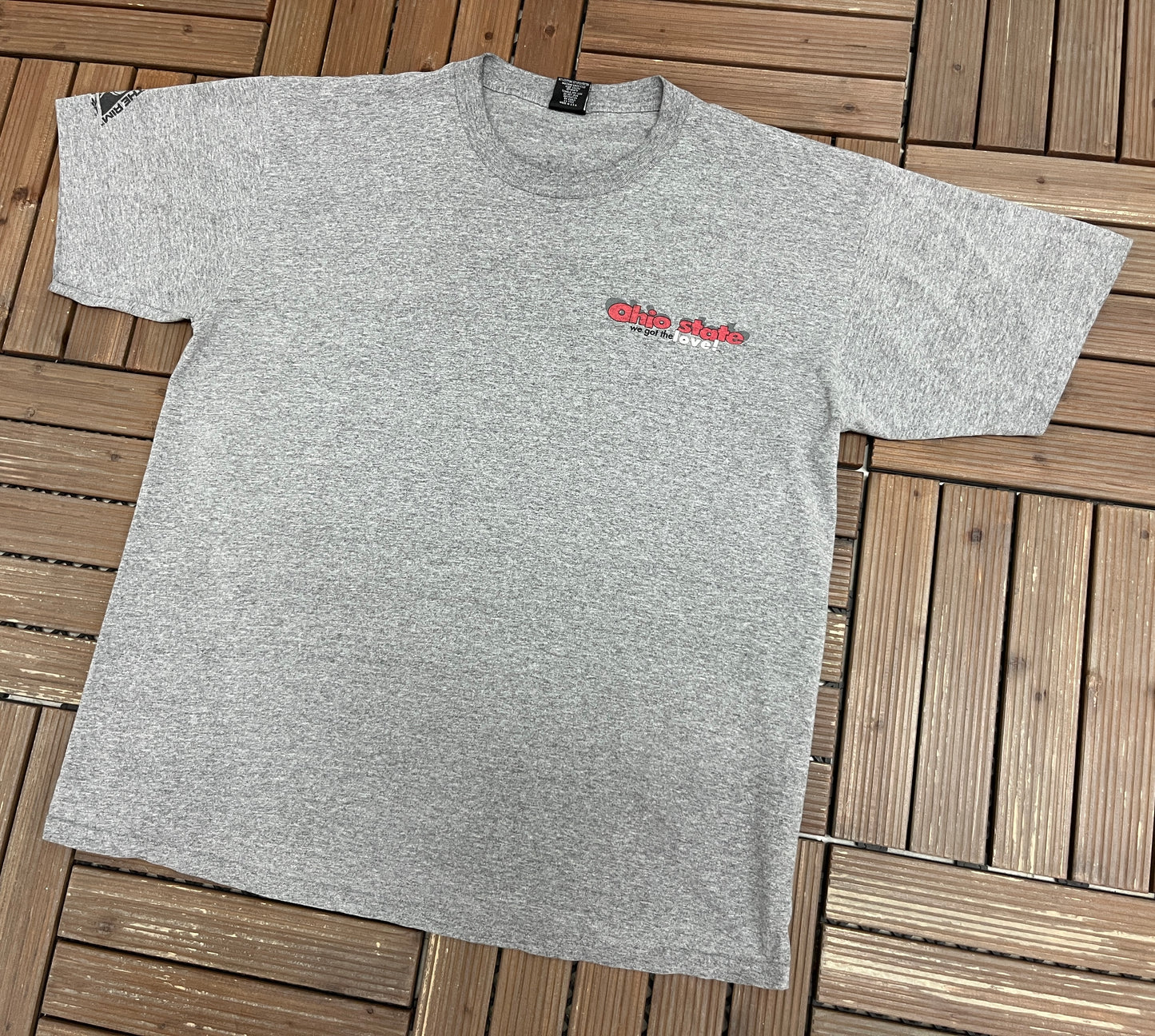 Ohio State Buckeyes We Got The Love Graphic Tee | Size X-Large | Vintage 1990s College Grey T-Shirt |