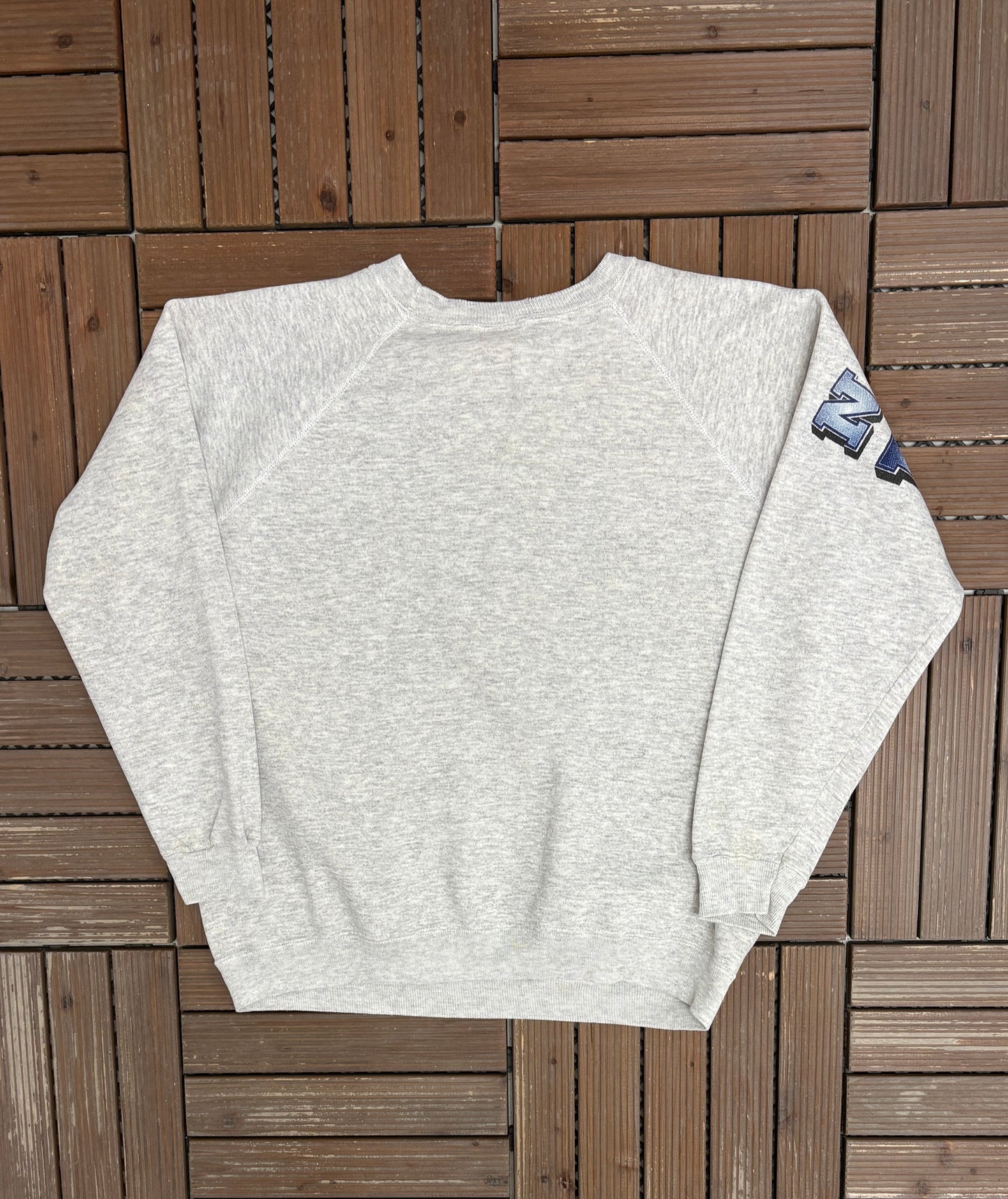 Penn State Nittany Lions Graphic Crewneck | Size Large | Vintage 1990s Grey College Sweater |