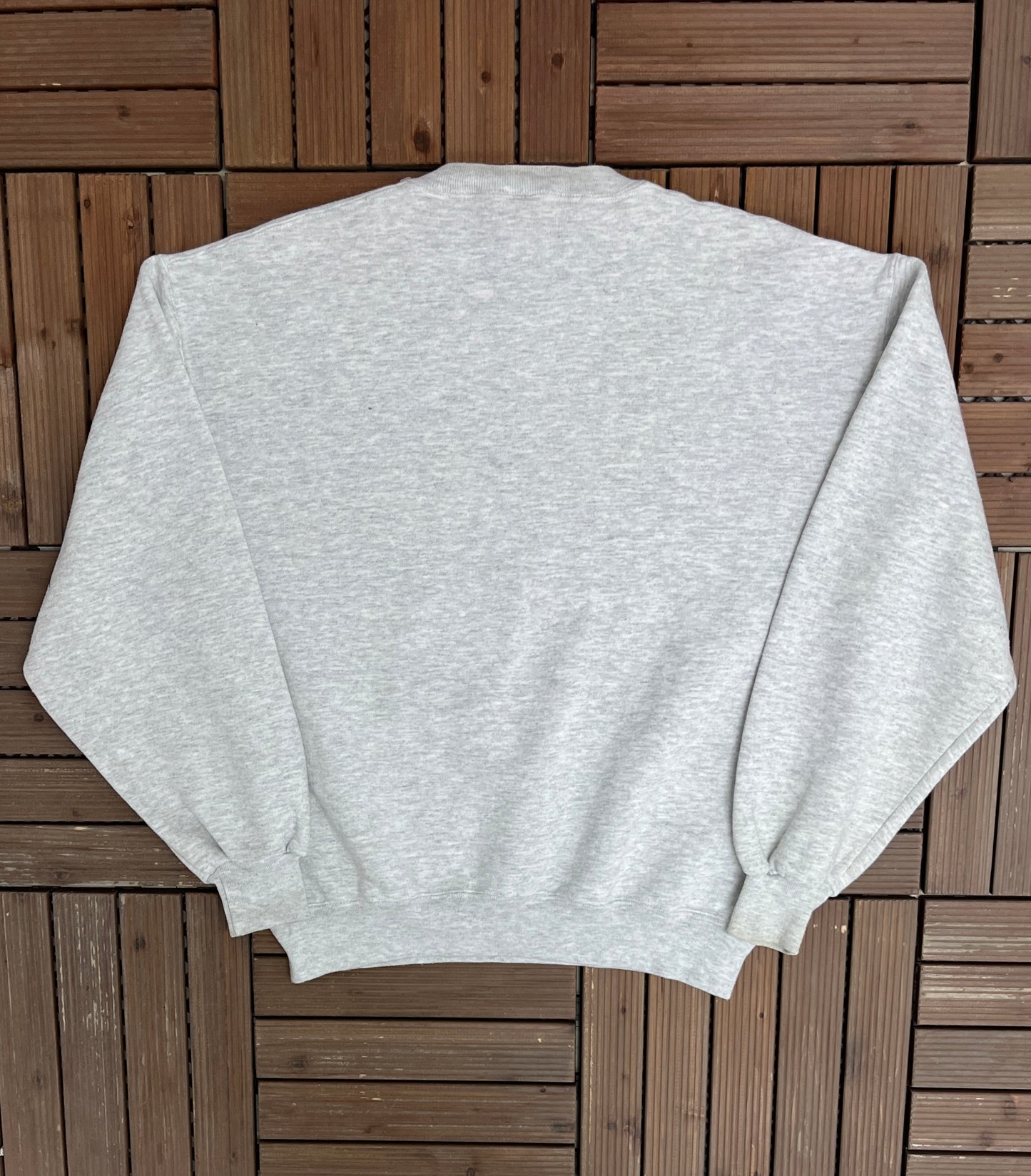 Marquette Golden Eagles Graphic Crewneck | Size Large | Vintage 1990s Russell Athletic College Sports Grey Sweater |