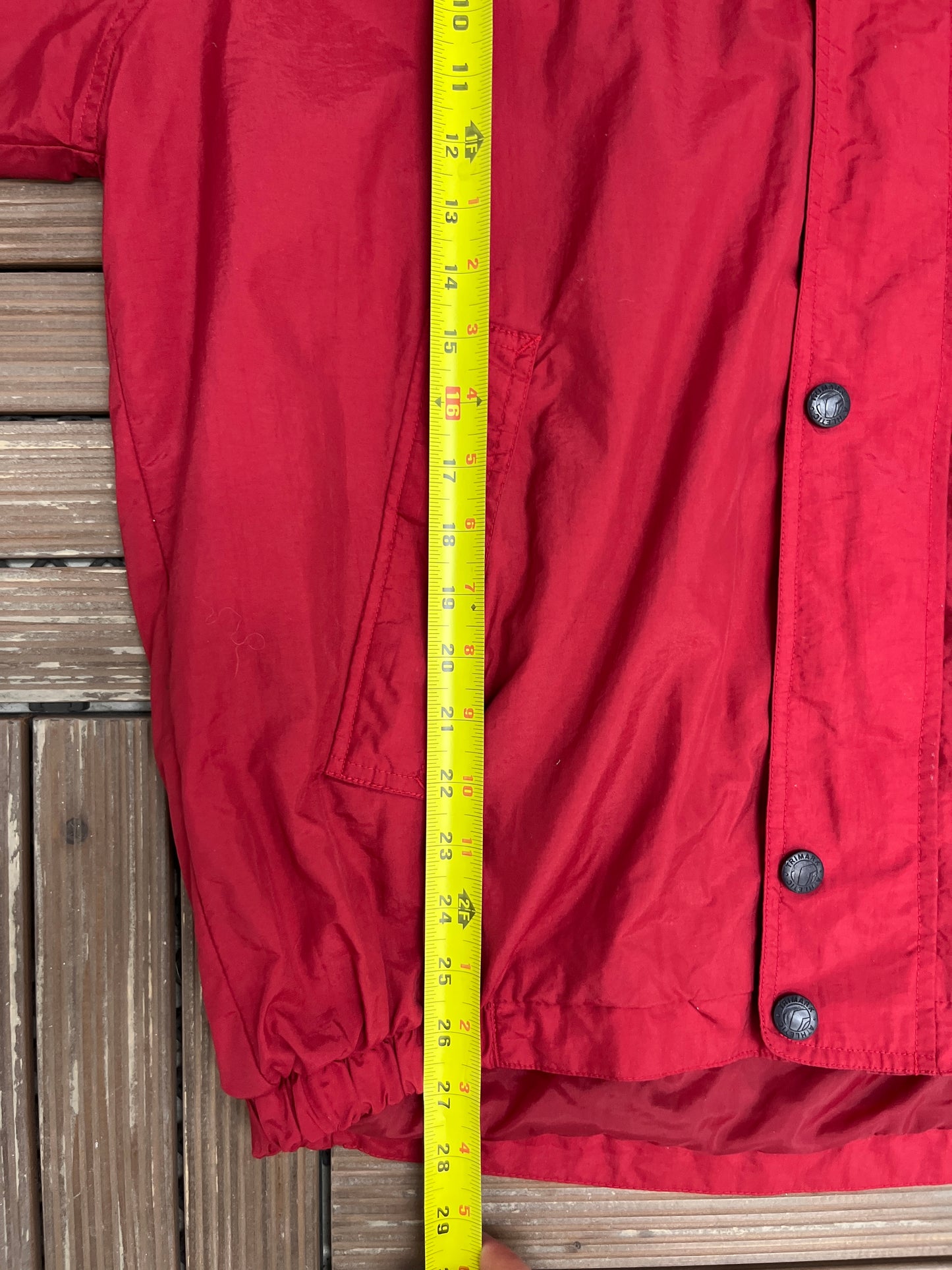 Molson Canadian Beer Graphic Windbreaker | Size X-Large | Vintage 1990s Promotional Red Jacket |