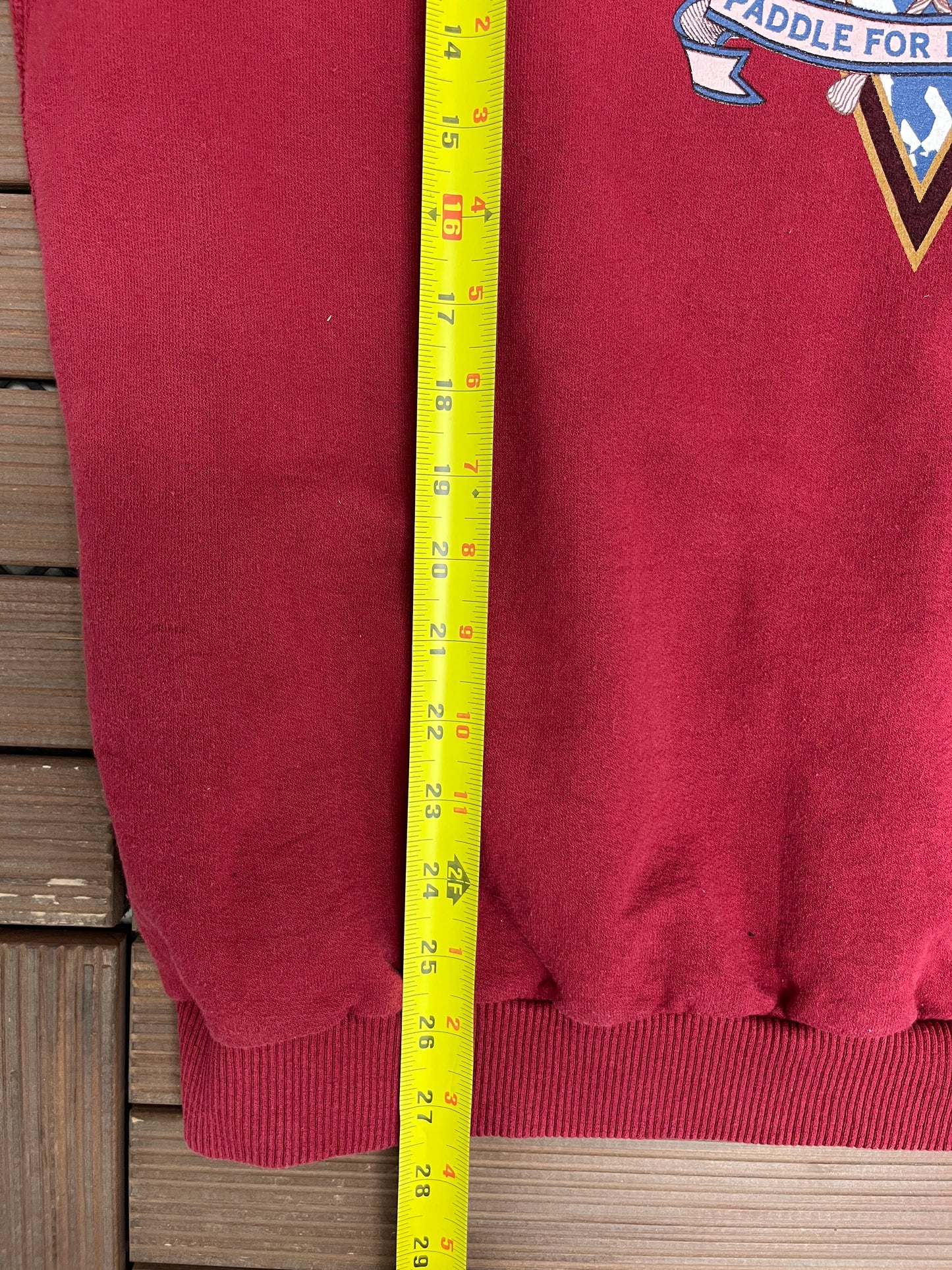 Wind River Adventure Graphic Crewneck | Size Medium | Vintage 1990s Branded Red Sweater |