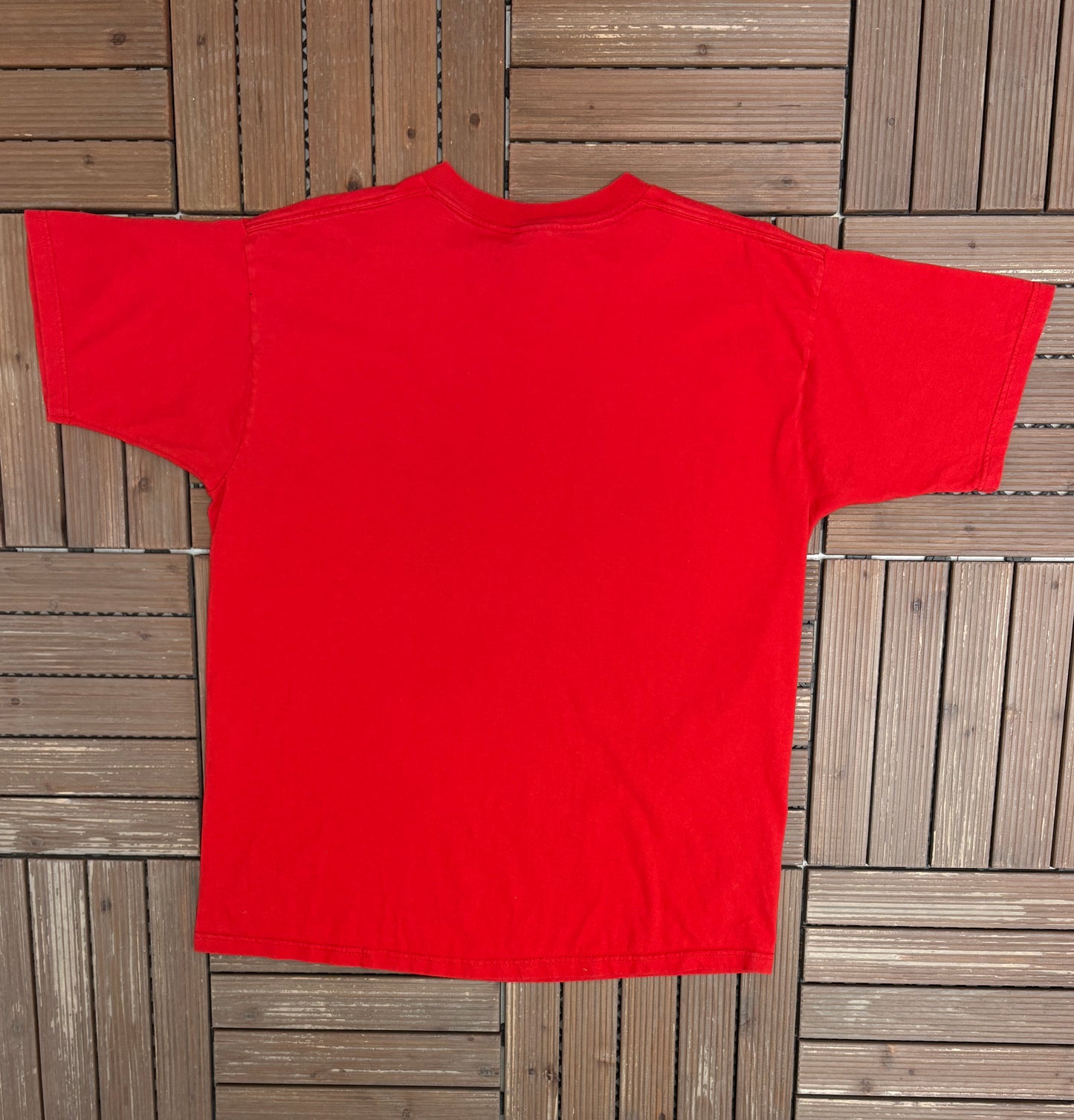 Detroit Red Wings Two In A Row Stanley Cup Champions Graphic Tee | Size X-Large | Vintage 1990s NHL Hockey Red T-Shirt |