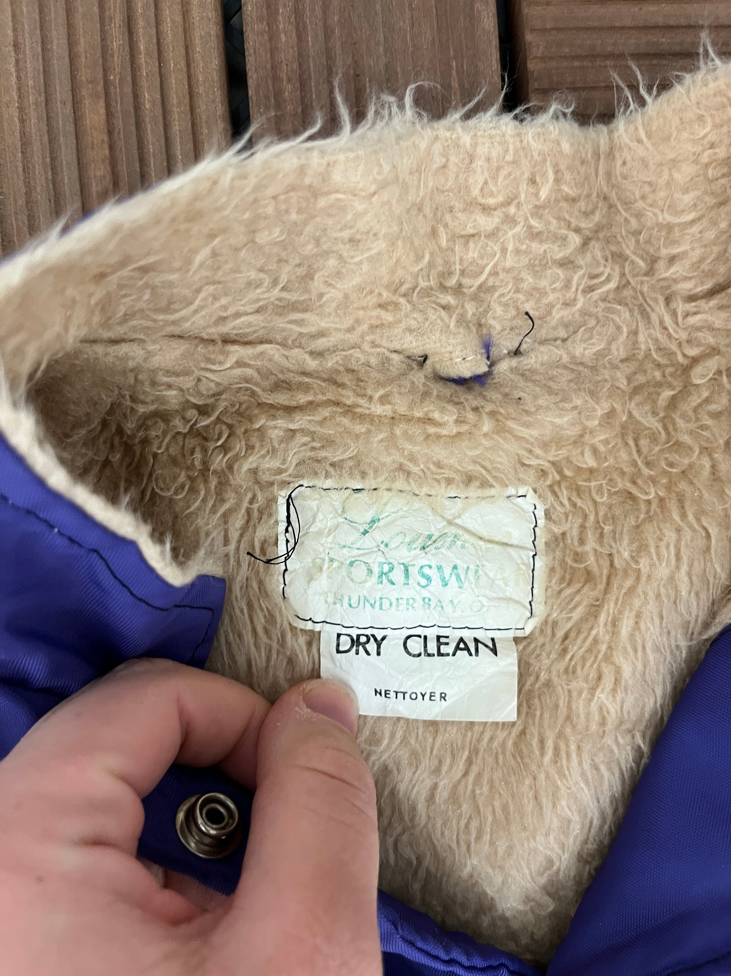 Midwest Realty Elks '78-'79 Graphic Jacket | Size Medium | Vintage 1970s Varsity Promotional Purple Coat |