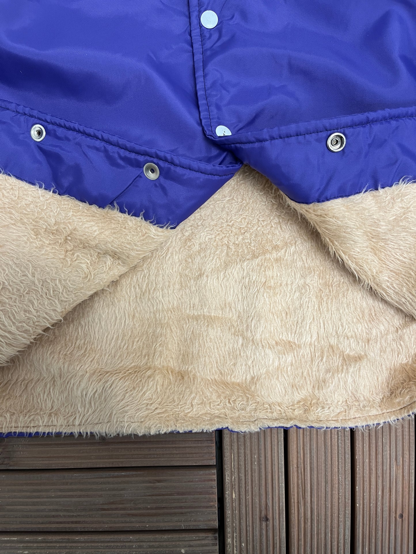 Midwest Realty Elks '78-'79 Graphic Jacket | Size Medium | Vintage 1970s Varsity Promotional Purple Coat |