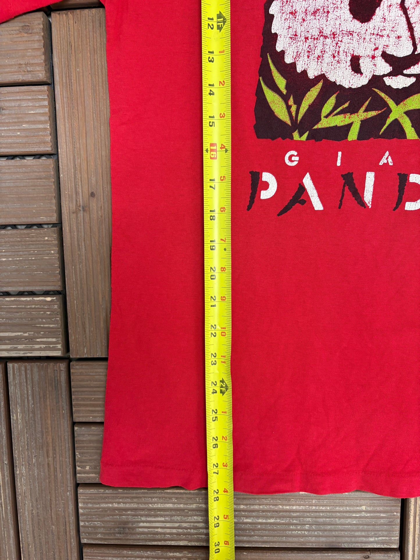 San Diego Zoo Giant Pandas Graphic Tee | Size Large | Vintage 1990s Single Stitch Promotional Red T-Shirt |