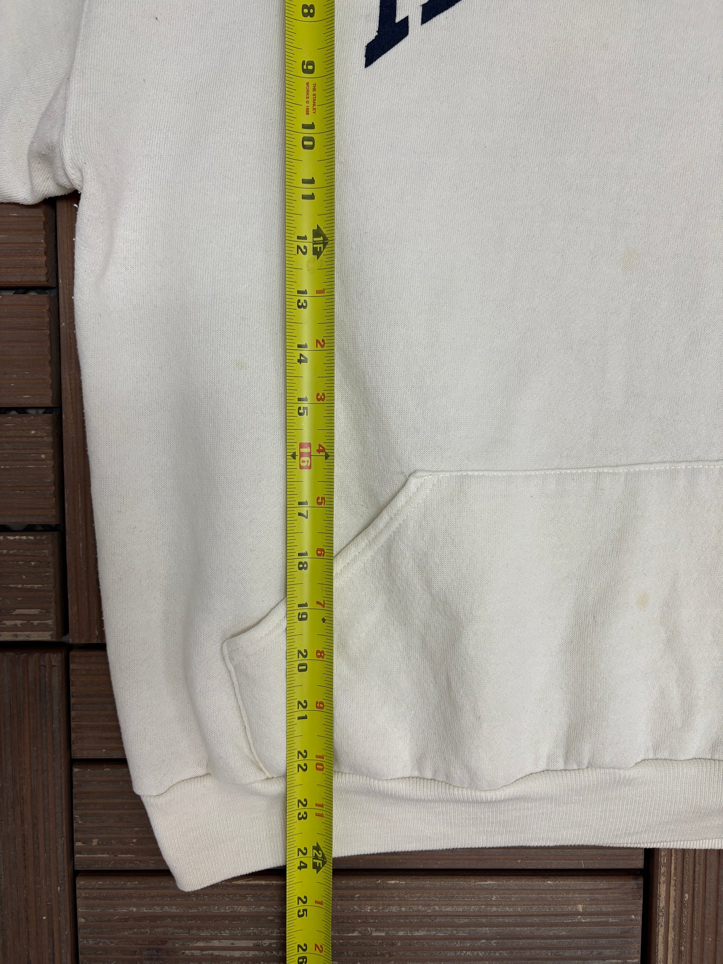 Illinois Fighting Illini Mom Graphic Hoodie | Size Large | Vintage 1990s College White Sweater |