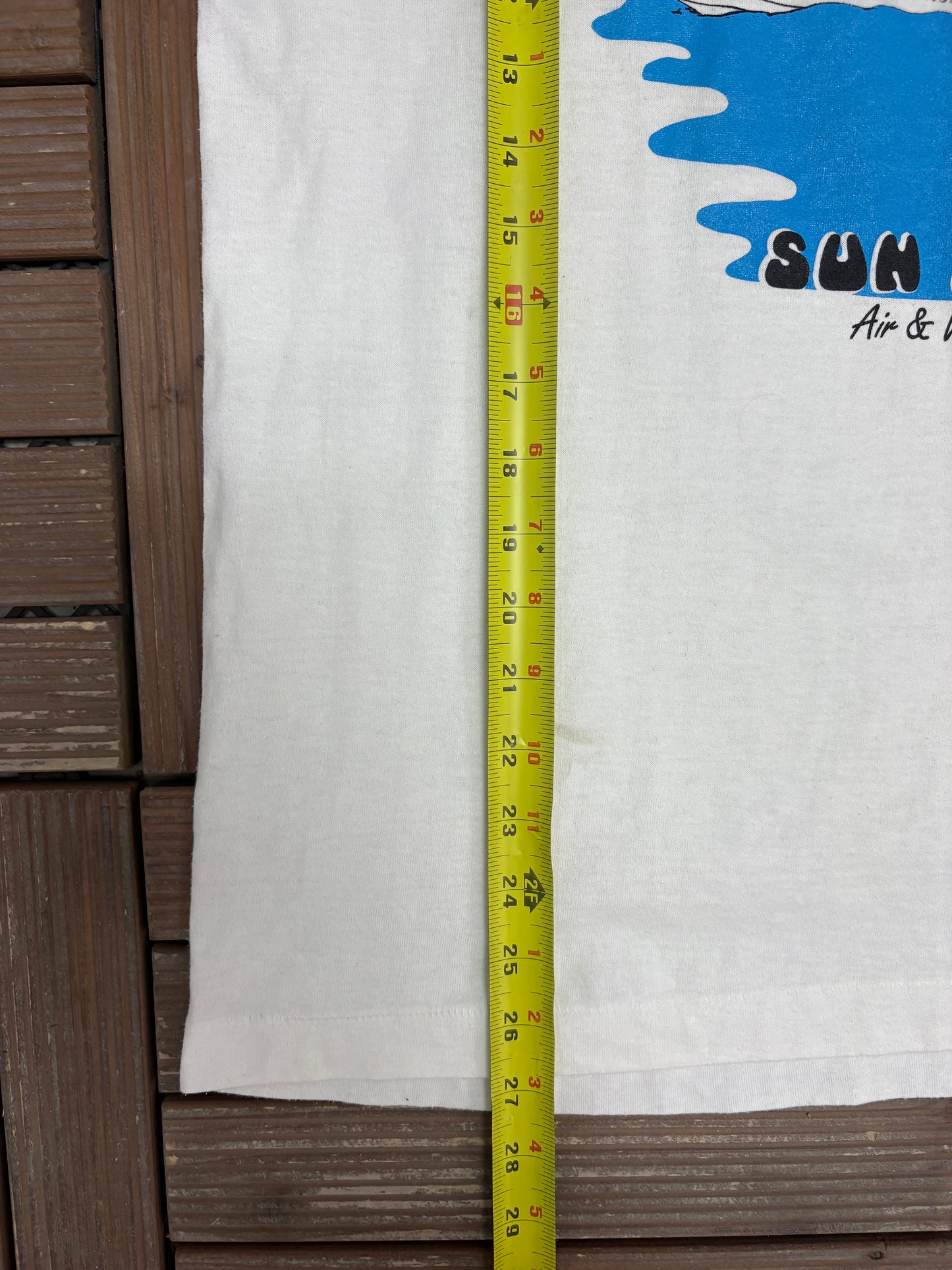 I Survived Parasailing And Jet Ski Graphic Tee | Size Large | Vintage 1990s Promotional White T-Shirt |