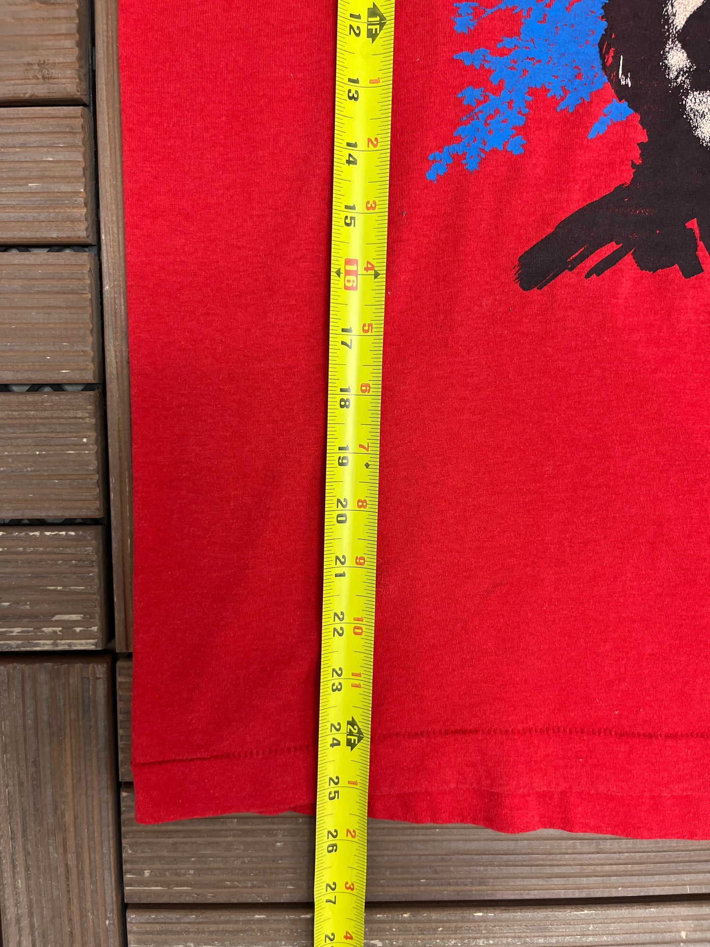 Vince Gill Graphic Tee | Size Large | Vintage 1980s Country Music Red T-Shirt |