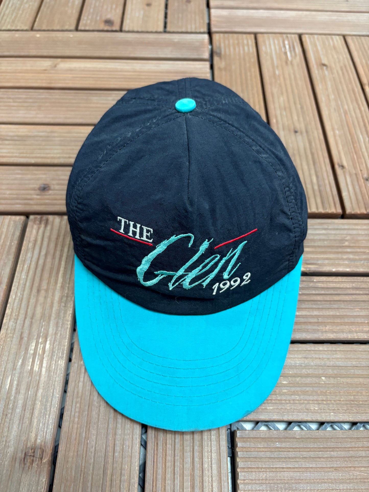 Budweiser At The Glen 1992 Graphic Hat | Snap Back | Vintage 1990s NASCAR Racing Black Cap |