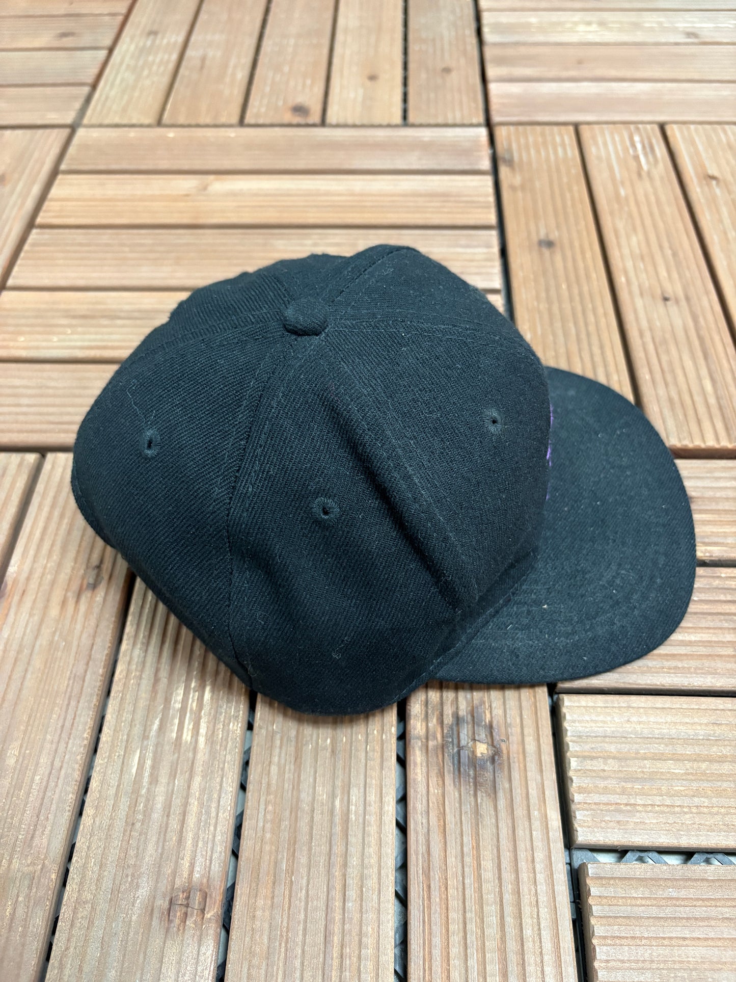 Dayton Dragons Graphic Hat | Snap Back | Vintage 1990s MiLB Baseball Black Cap |