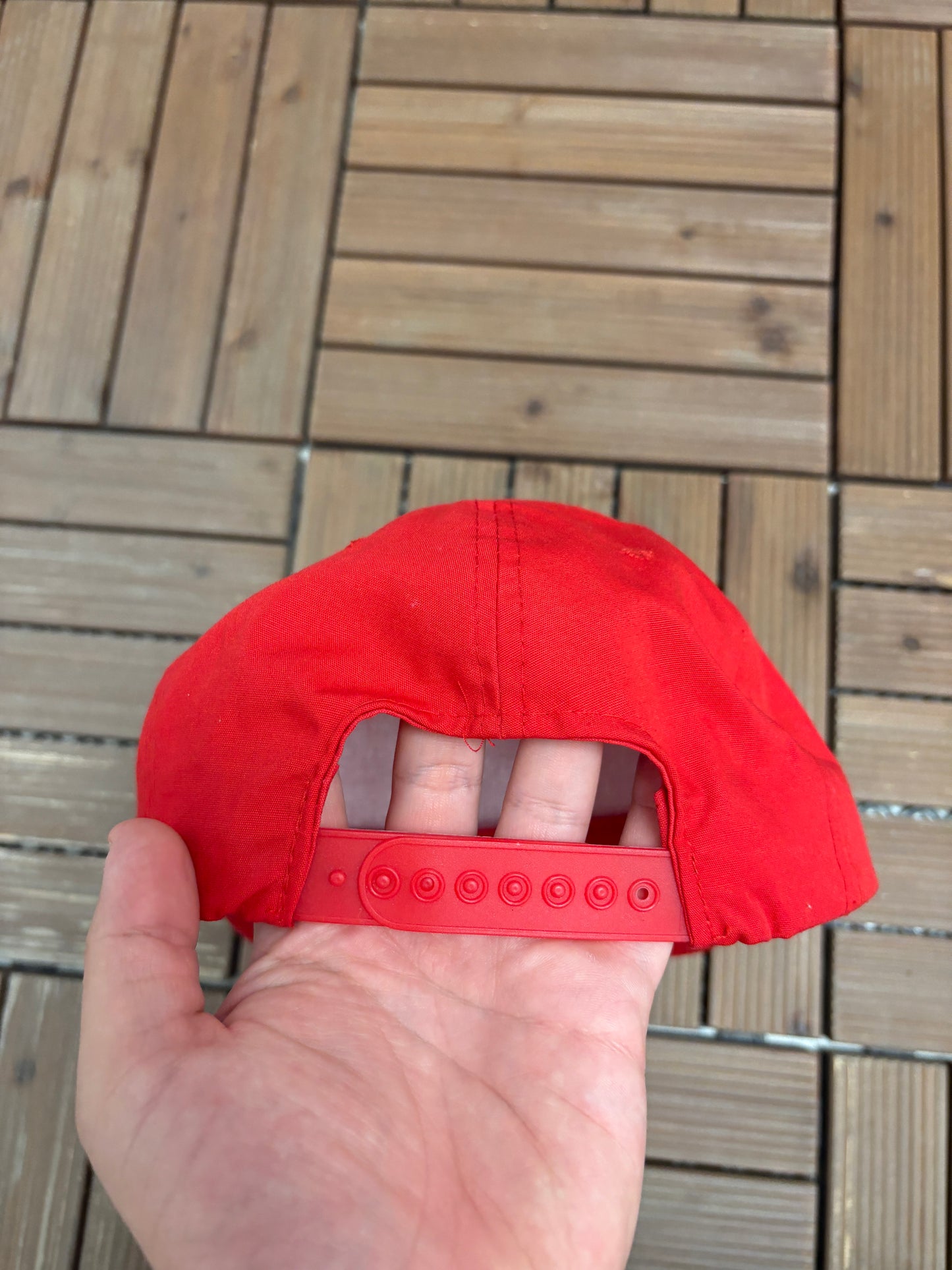 Enjoy Coca-Cola Classic Graphic Hat | Snap Back | Vintage 1990s Promotional Red Cap |