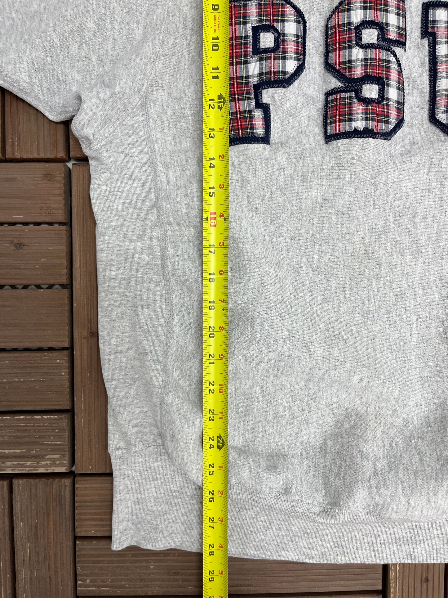 Penn State Nittany Lions Stitched Graphic Crewneck | Size Large | Vintage 1990s Grey College Sweater |