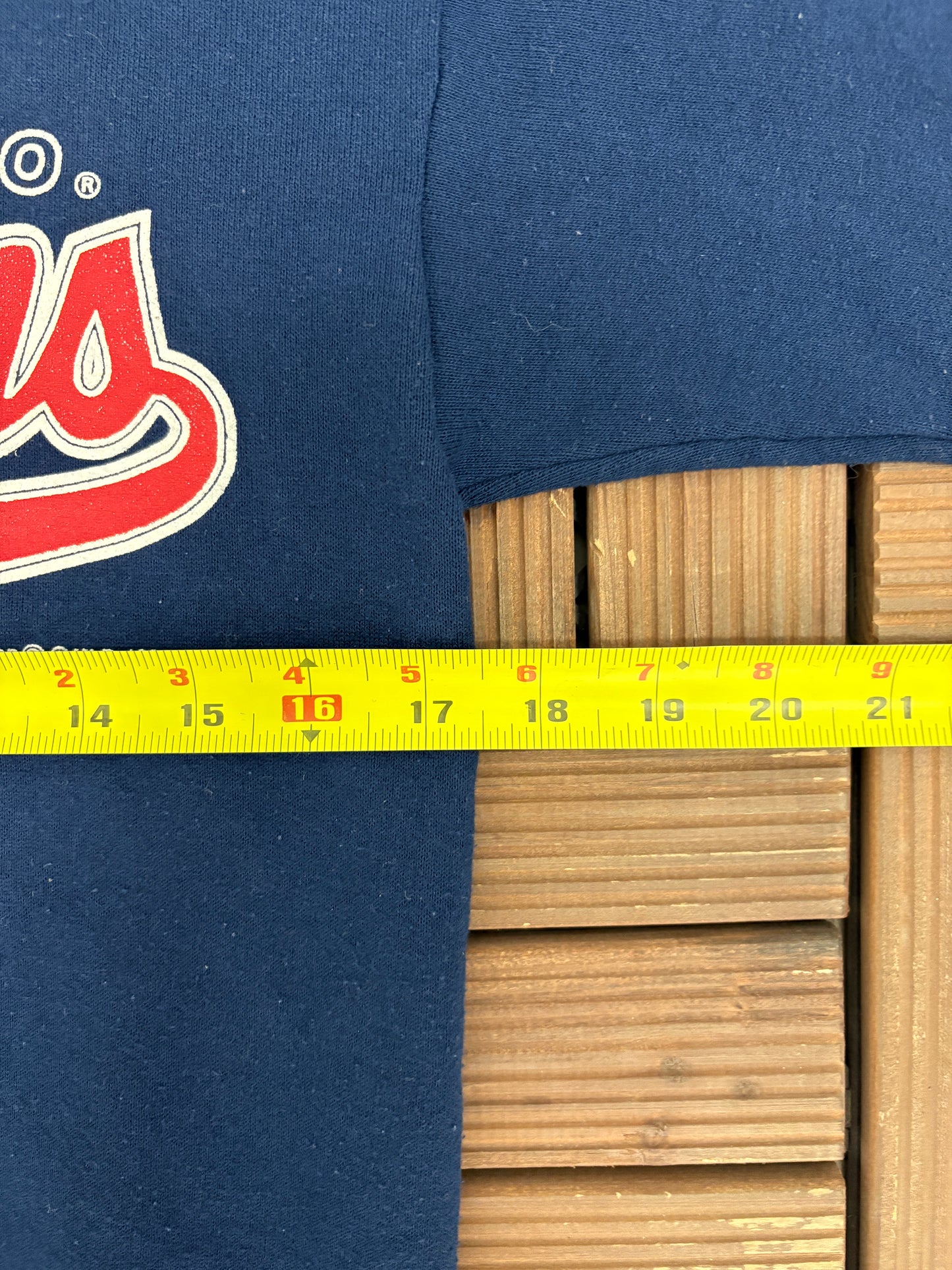 Buffalo Bisons Graphic Crewneck | Size Small | Vintage 1990s MiLB Baseball Blue Sweater |