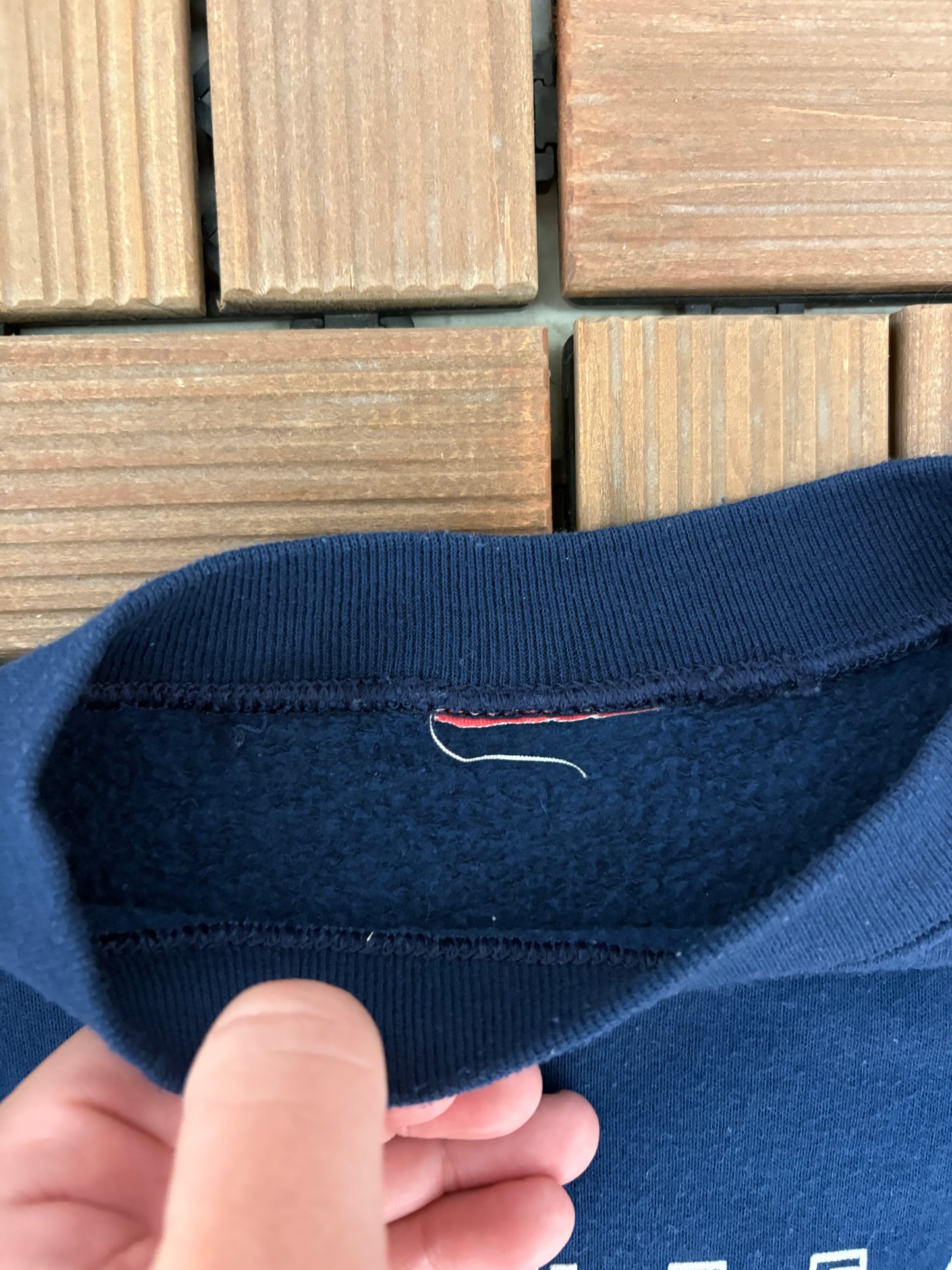 Buffalo Bisons Graphic Crewneck | Size Small | Vintage 1990s MiLB Baseball Blue Sweater |