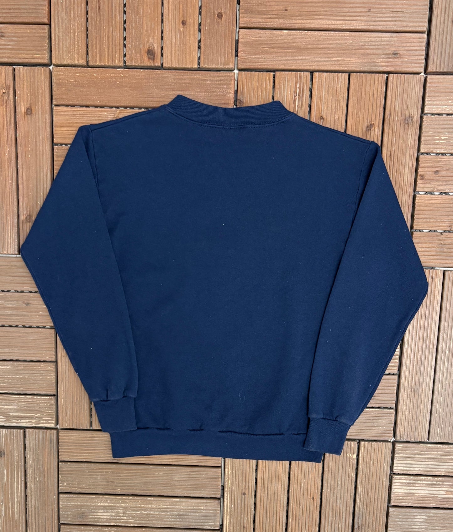 Buffalo Bisons Graphic Crewneck | Size Small | Vintage 1990s MiLB Baseball Blue Sweater |