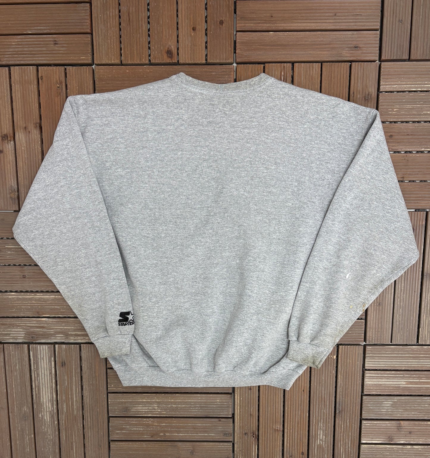 Cleveland Indians 1997 American League Champions Graphic Crewneck | Size X-Large | Vintage 1990s MLB Baseball Grey Sweater |