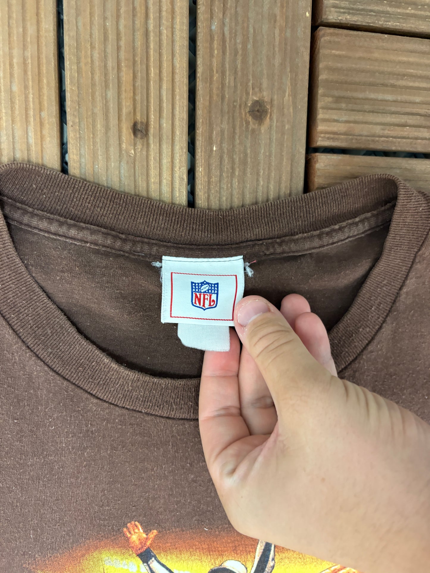Cleveland Browns Graphic Tee | Size X-Large | Vintage 2000s NFL Football Brown T-Shirt |