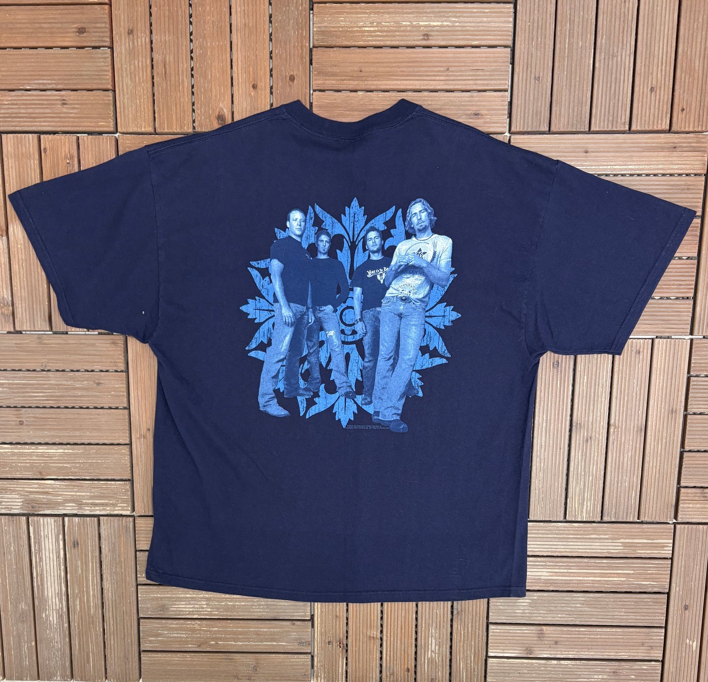 Nickelback 2005 Graphic Tee | Size XX-Large | Vintage 2000s Rock Band Blue T-Shirt |