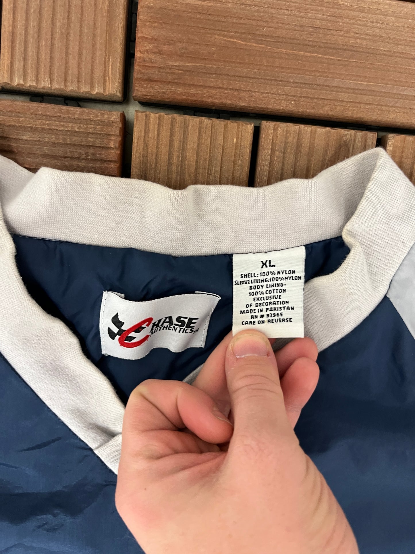 Rusty Wallace Embroidered Graphic Windbreaker Jacket | Size X-Large | Vintage 1990s Racing Blue Windbreaker Coat |