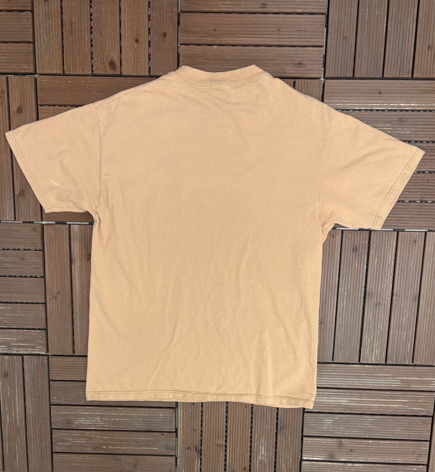 Gonzalez y Martinez Cigars Graphic Tee | Size Large | Vintage 1990s Promotional Beige T-Shirt |
