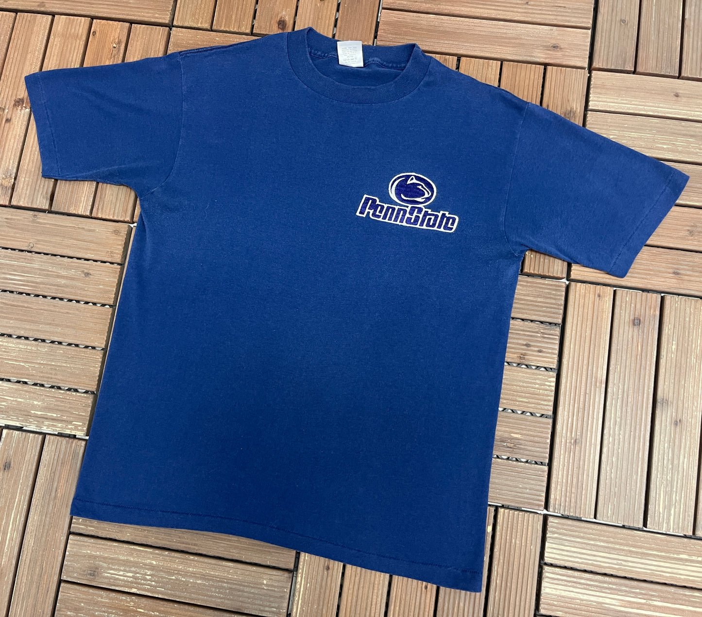 Penn State Nittany Lions Graphic Tee | Size X-Large | Vintage 1990s College Blue T-Shirt |