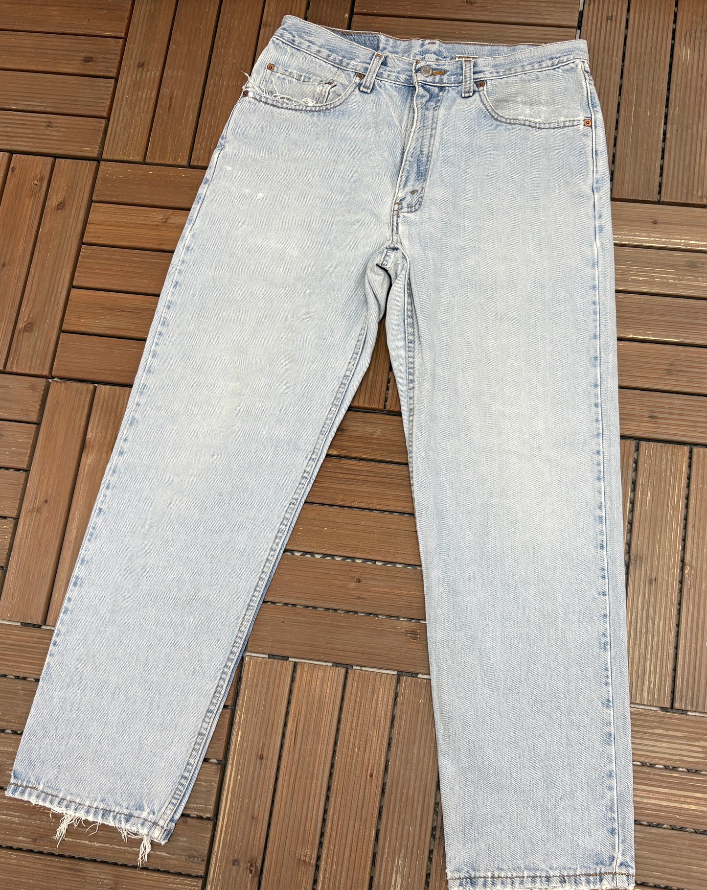 Levi Strauss & Co 550 Relaxed Fit Blue Denim Jeans | Size 34 x 30 | Vintage 1990s Levi's Light Blue Jeans |