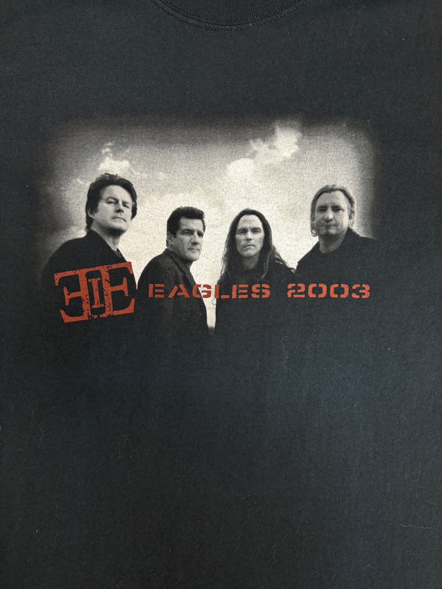 Eagles Farewell Tour 2003 Graphic Tee | Size X-Large | Vintage 2000s Rock Band Black T-Shirt |