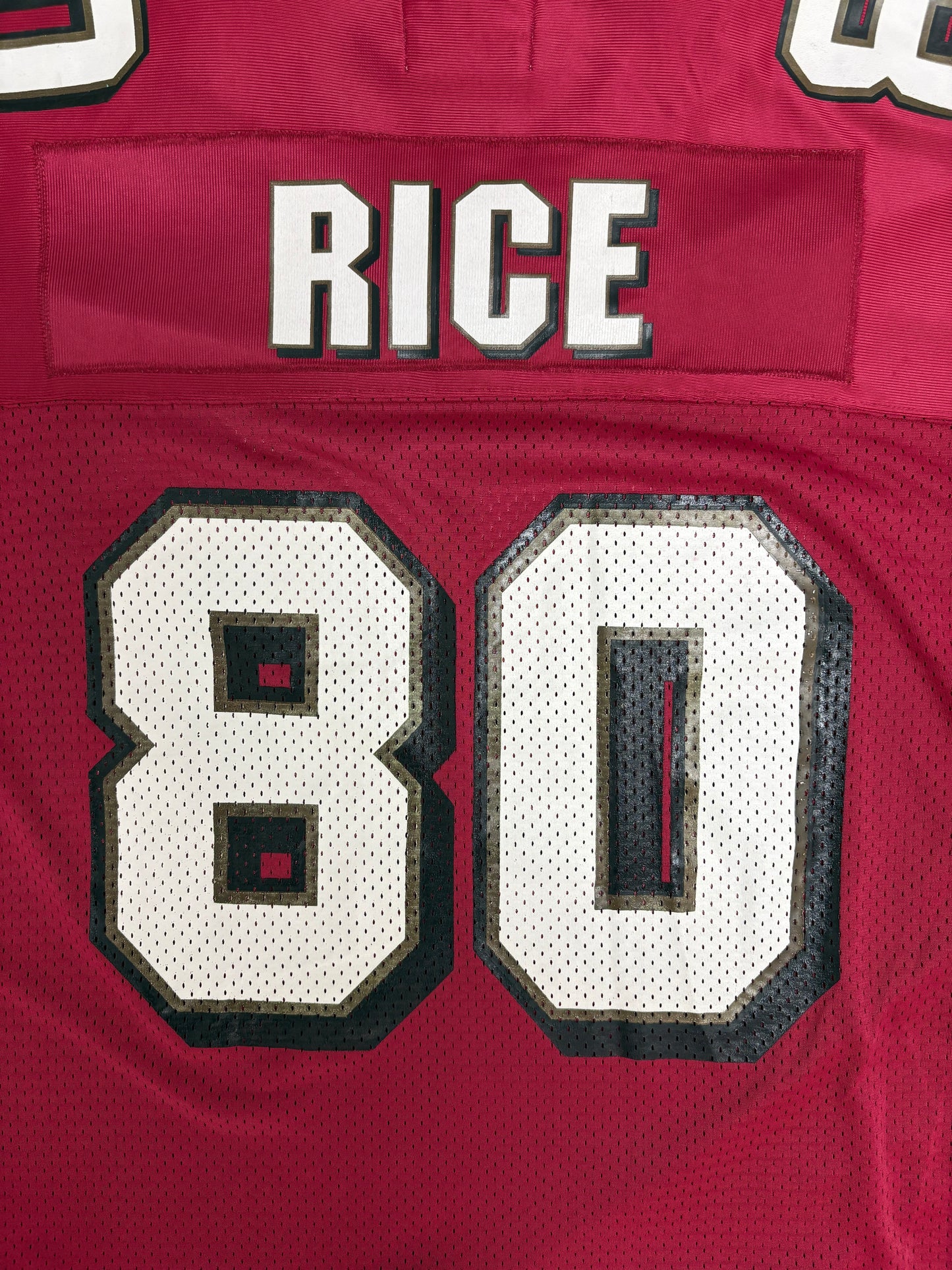 San Francisco 49ers Jerry Rice Football Jersey | Size Large | Vintage 1990s NFL Football Red Jersey |