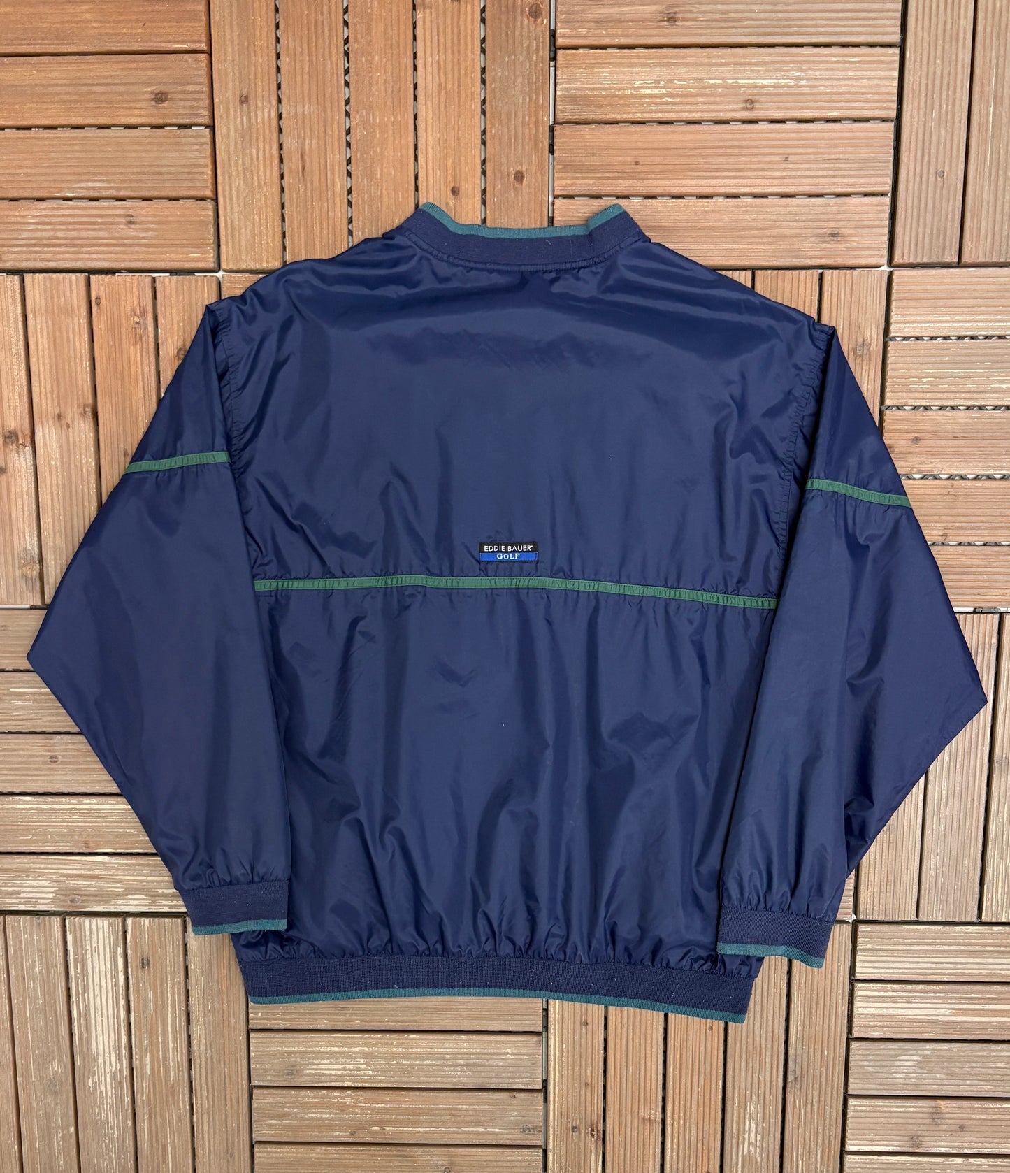 Eddie Bauer Golf Graphic Windbreaker | Size Medium | Vintage 1990s Golf Blue Windbreaker |