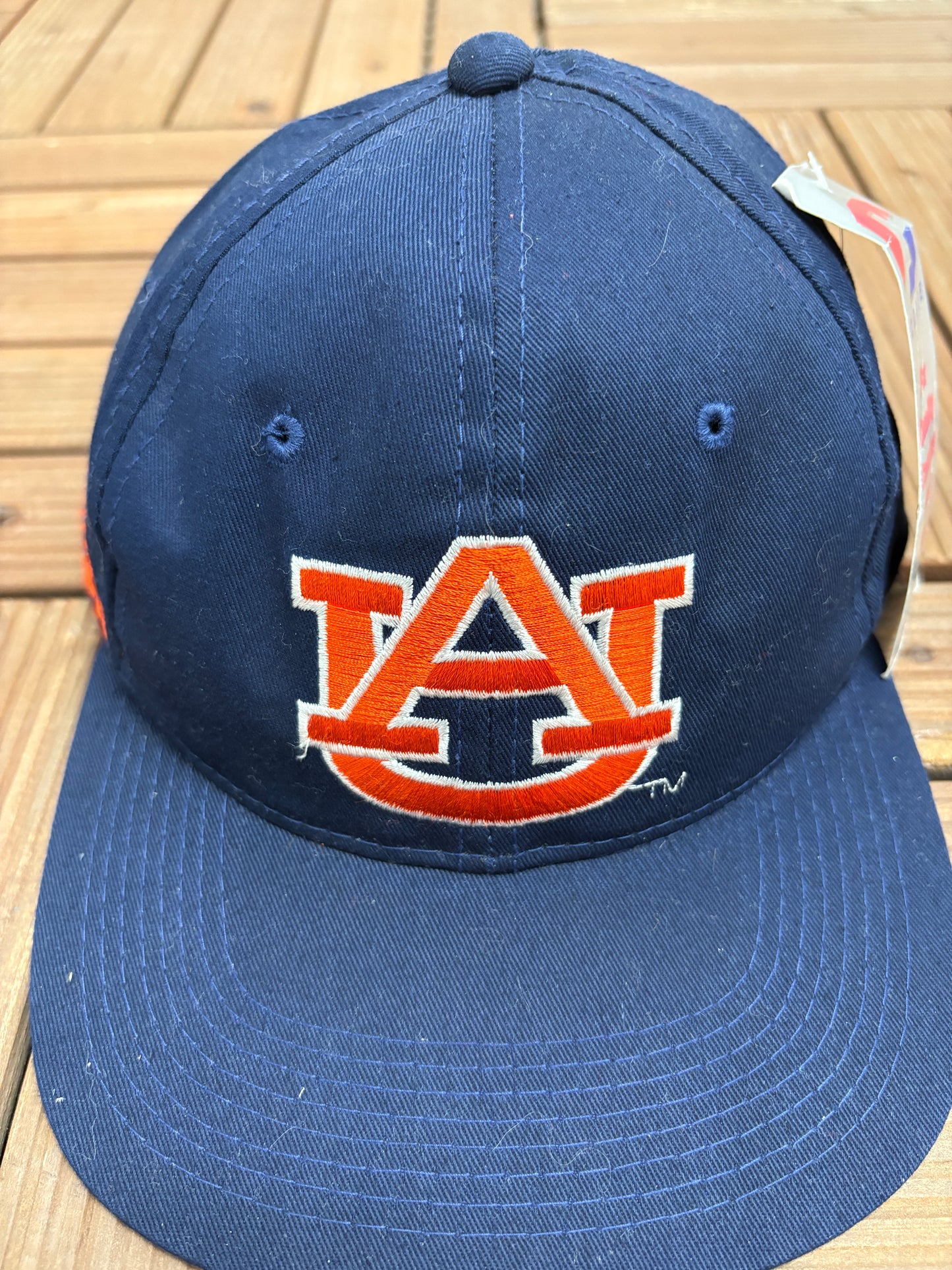 Auburn Tigers Graphic Hat | Snap Back | Vintage 1990s Blue College Cap |