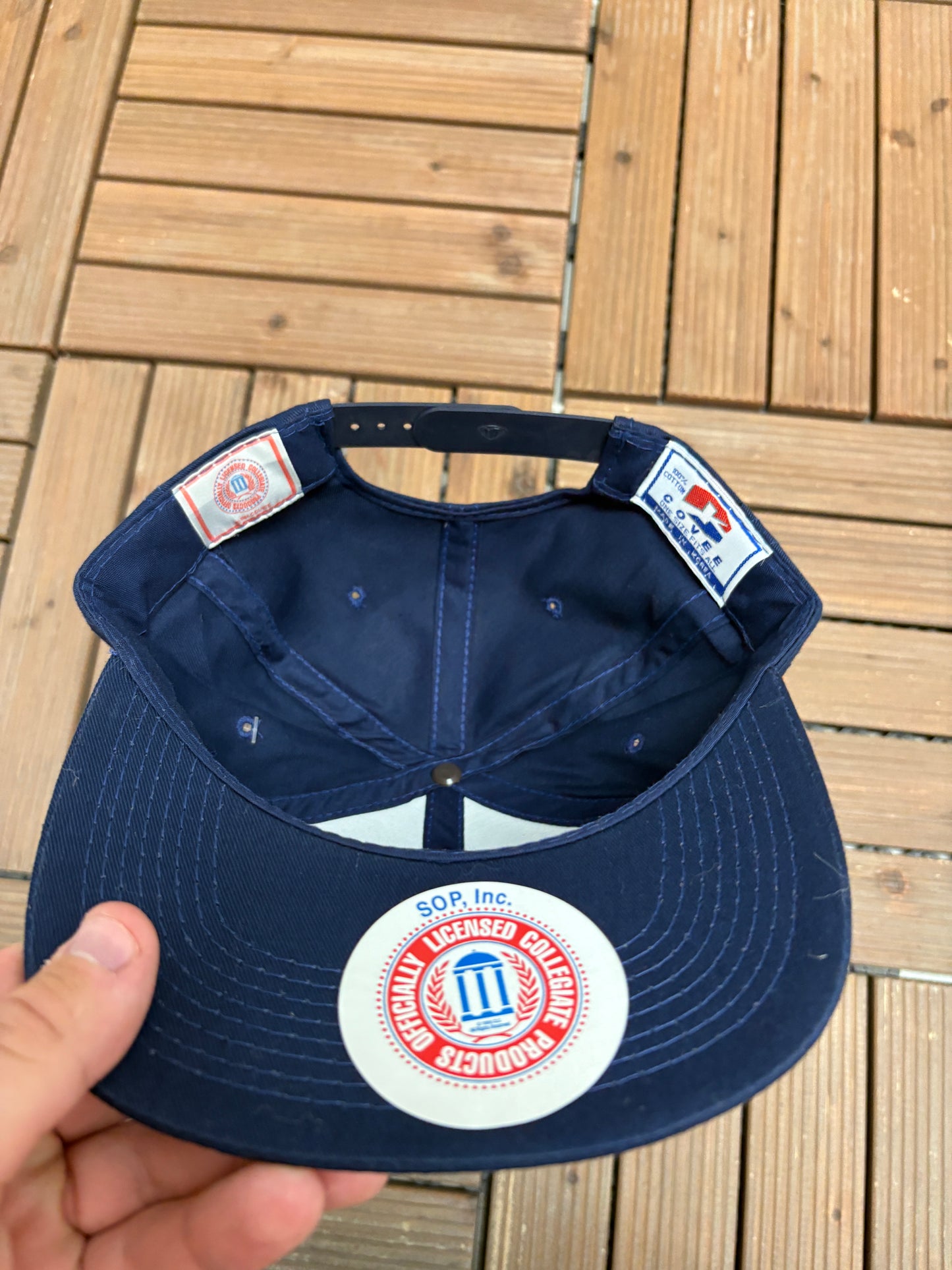 Auburn Tigers Graphic Hat | Snap Back | Vintage 1990s Blue College Cap |