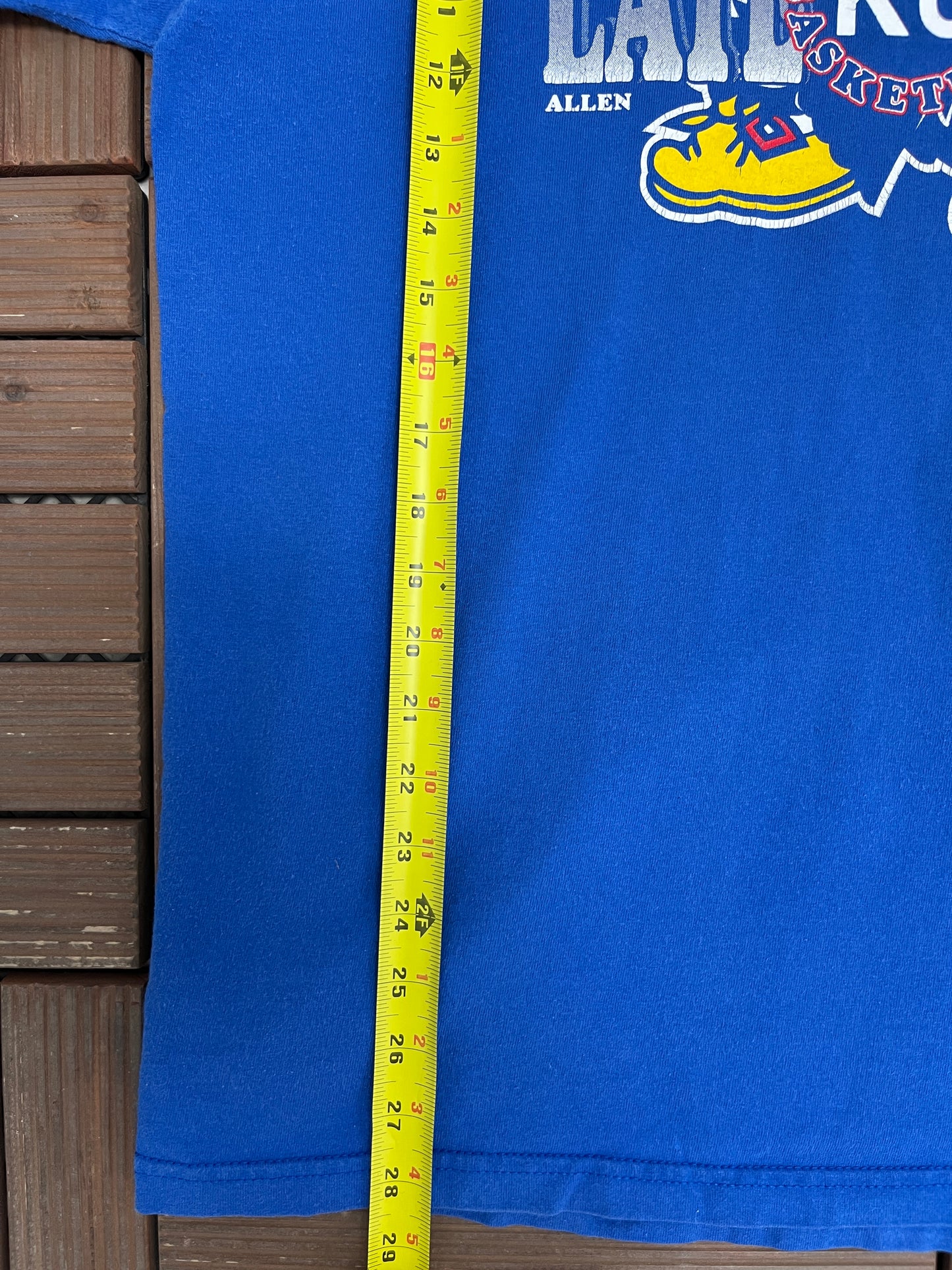 Kansas Jayhawks In The Phog Graphic Tee | Size X-Large | Vintage 2000s College Basketball Blue T-Shirt |