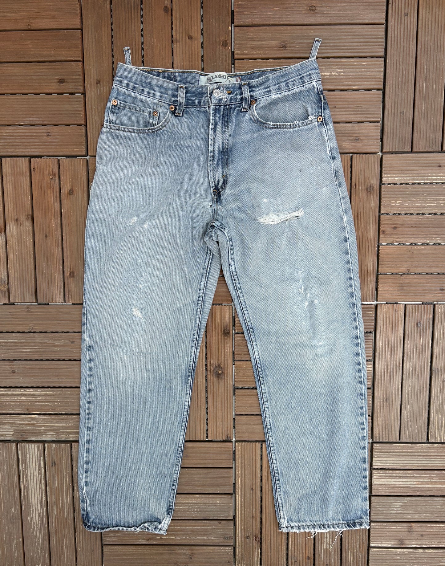 Levi Strauss & Co 550 Relaxed Fit Blue Denim Jeans | Size 33 x 30 | Vintage 2000s Levi's Light Blue Jeans |