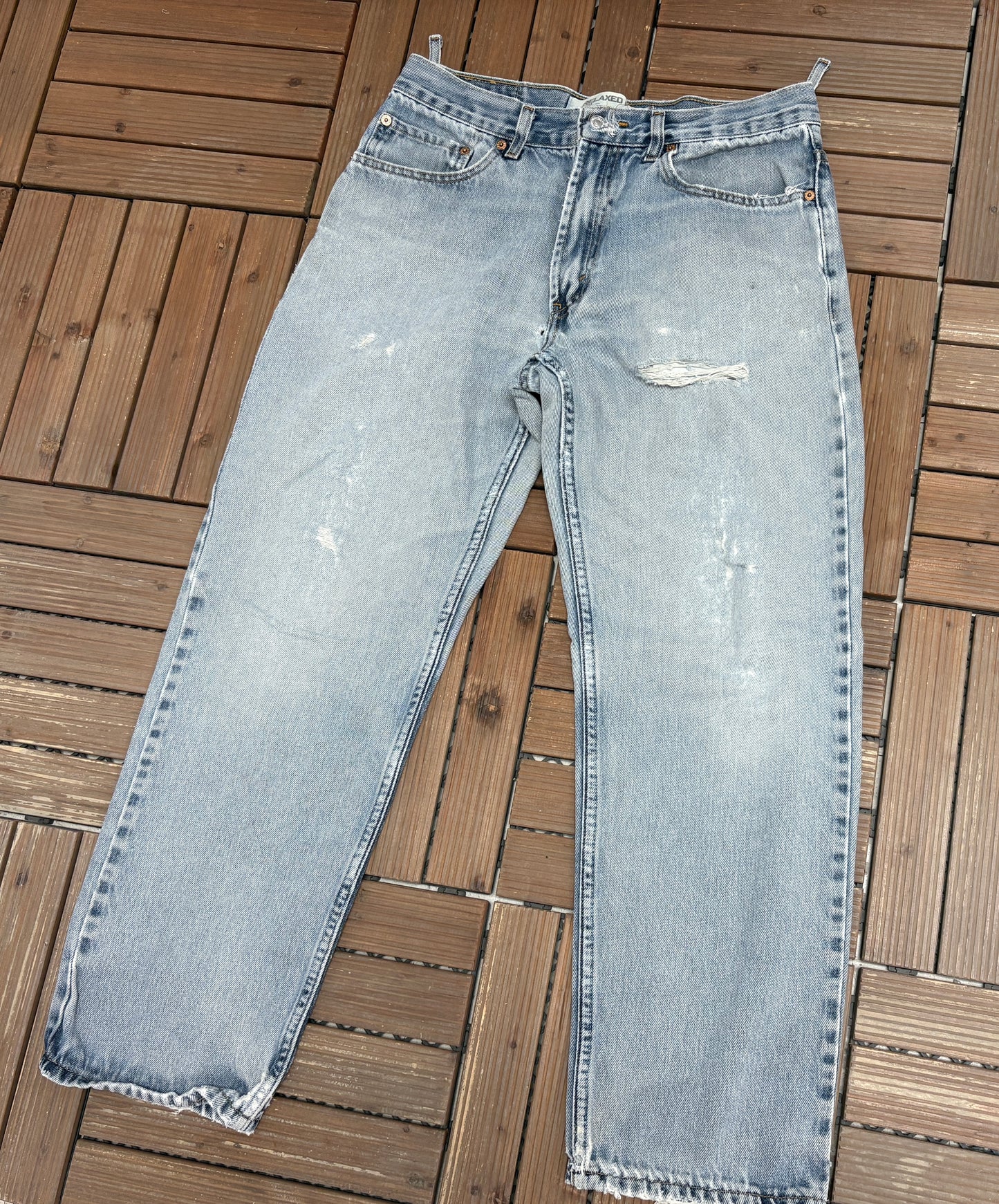 Levi Strauss & Co 550 Relaxed Fit Blue Denim Jeans | Size 33 x 30 | Vintage 2000s Levi's Light Blue Jeans |