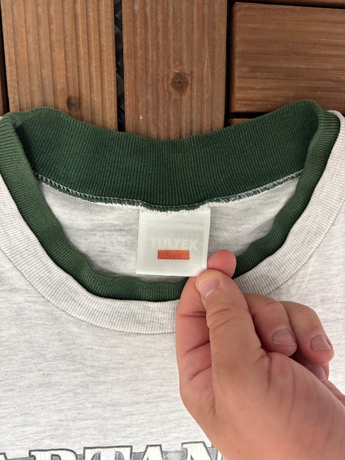 Michigan State Spartans Graphic Tee | Size X-Large | Vintage 1990s College Layered Grey T-Shirt |