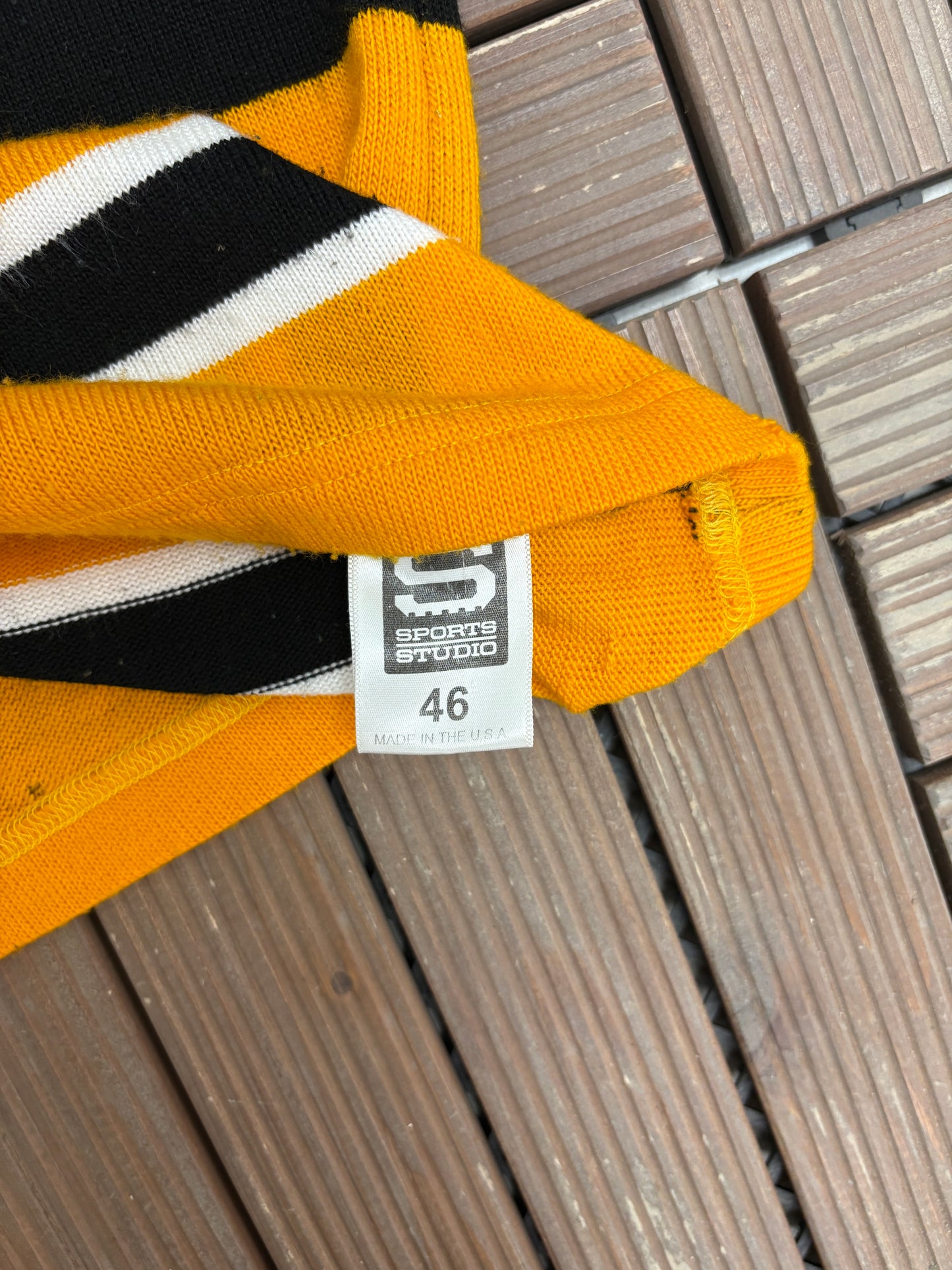 Boston Bruins John Wensink Hockey Jersey | Size Large | Vintage 1980s NHL Hockey Black Jersey |