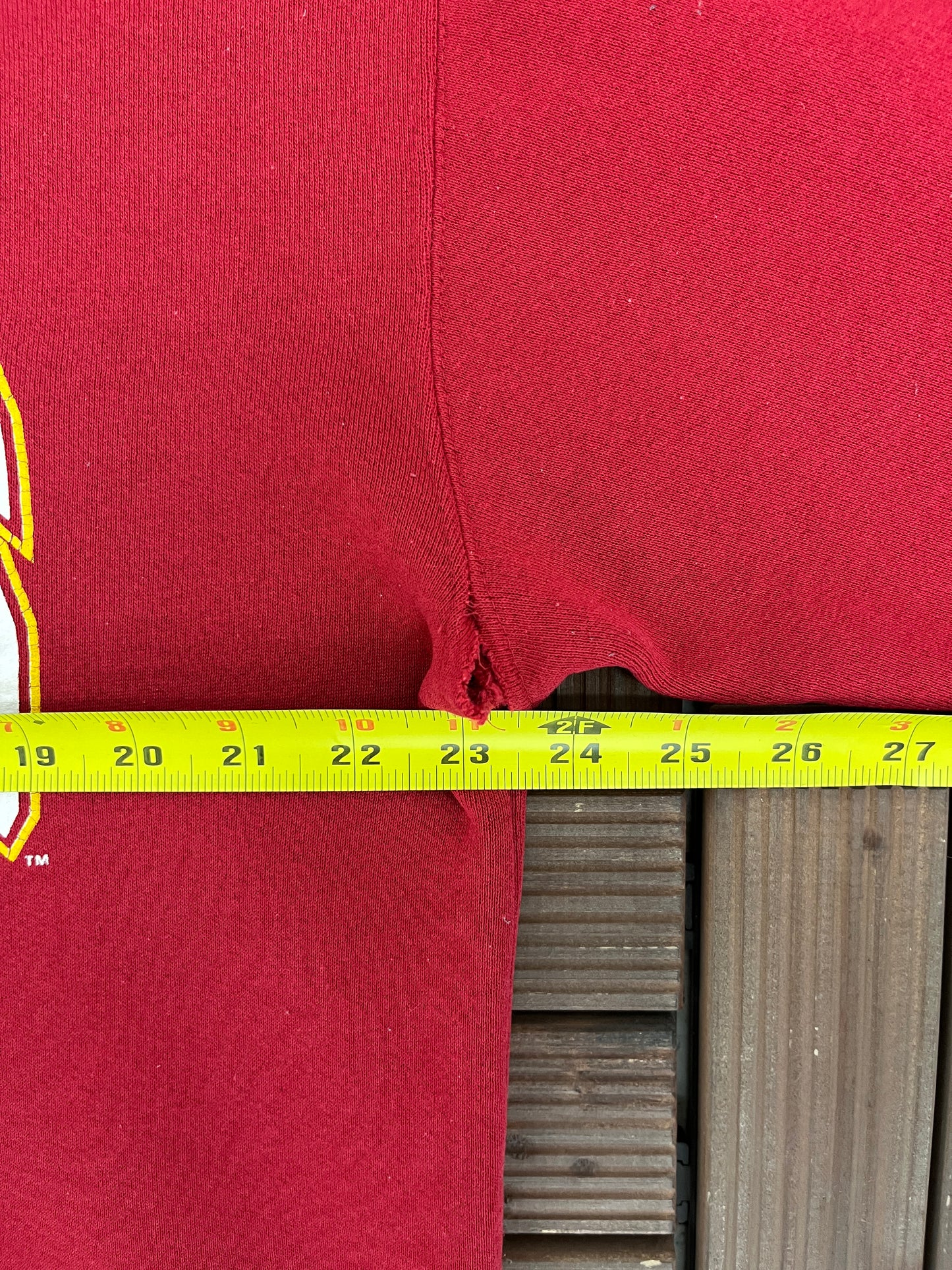 Washington Redskins Graphic Crewneck | Size Large | Vintage 1990s NFL Football Red Sweater |