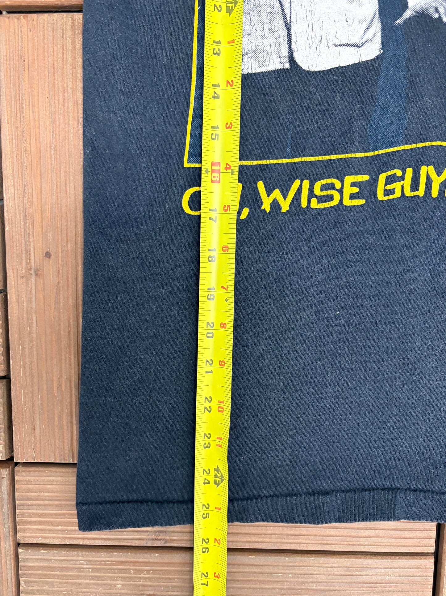 The Three Stooges Oh, Wise Guys, Huh? Graphic Tee | Size Medium | Vintage 1980s Comedy Group Black T-Shirt |