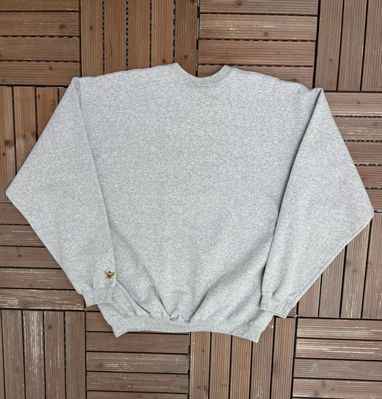 United States Navy Graphic Crewneck | Size X-Large | Vintage 1990s Made in USA Grey Sweater |