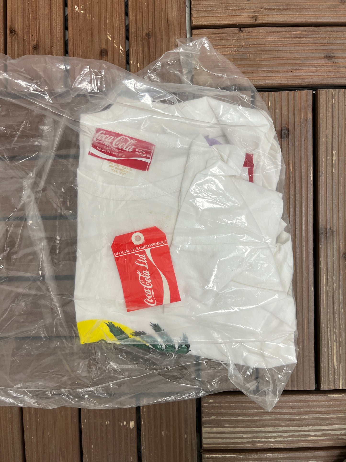 Coca-Cola Drive In Graphic Tee | One Size Fits All | Vintage 1990s Beverage Promotional White T-Shirt |