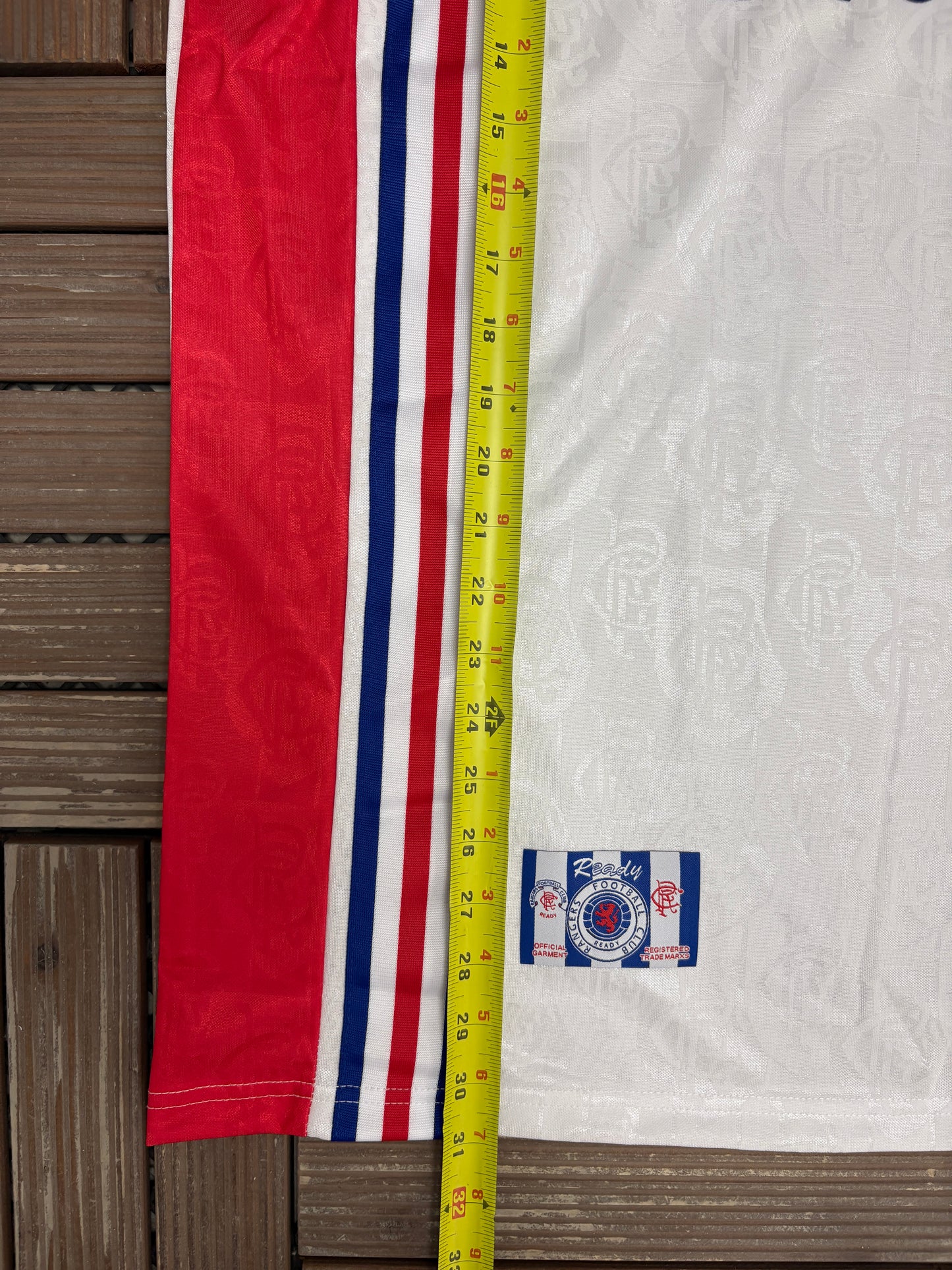 Rangers F.C. 1996-1997 Away Kit | Size XX-Large | Vintage 1990s White Soccer Jersey |