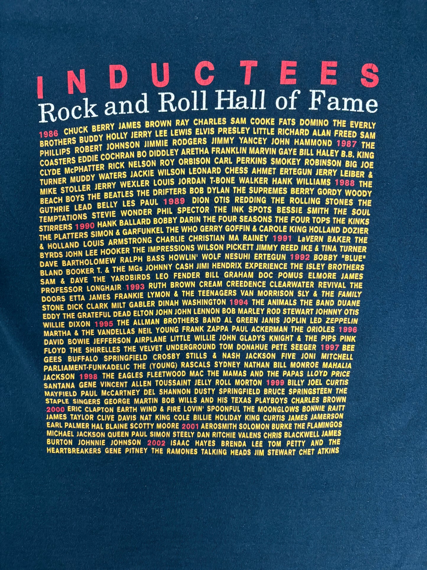 The House That Built Rock Graphic Tee | Size Medium | Vintage 2000s Rock & Roll Hall Of Fame Black T-Shirt |