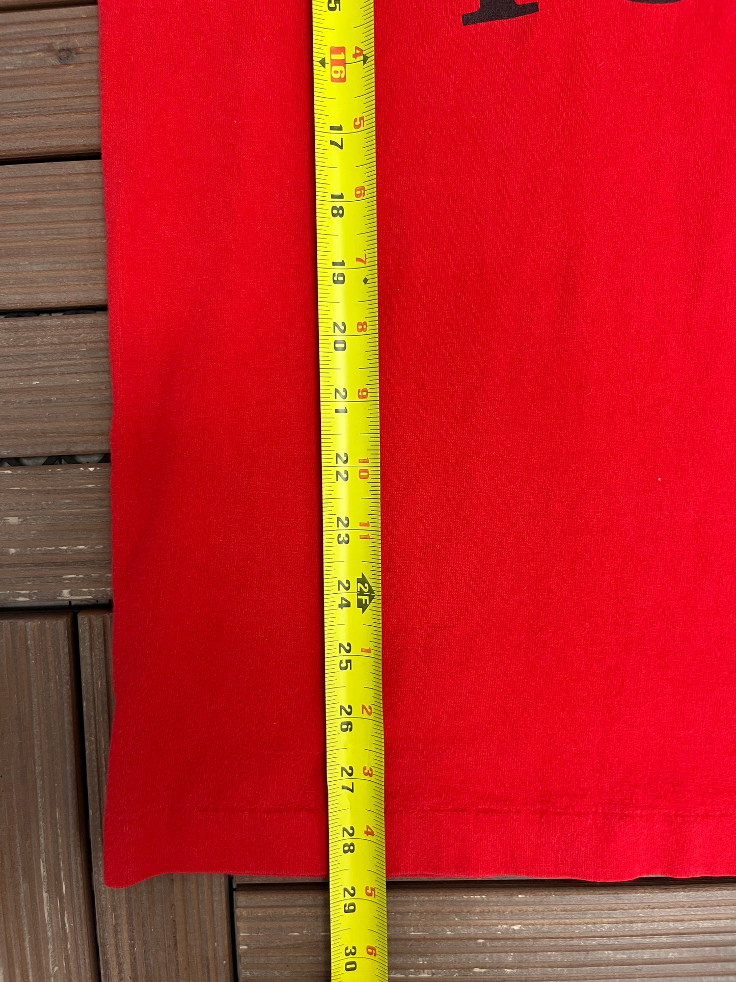 Winnie The Pooh Graphic Tee | Size Large | Vintage 1990s Single Stitch Cartoon Red T-Shirt |