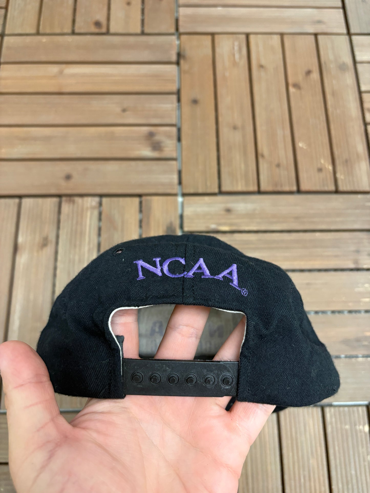 NCAA Wrestling Championships 1996 Graphic Hat | Snap Back | Vintage 1990s College Sports Black Cap |