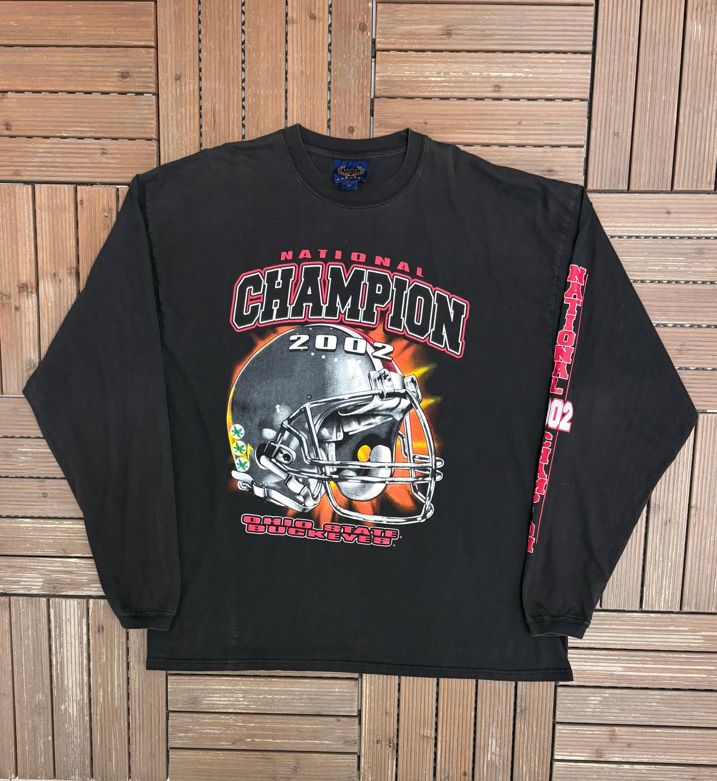 Ohio State Buckeyes National Champion 2002 Graphic Tee | Size XX-Large | Vintage 2000s College Football T-Shirt |